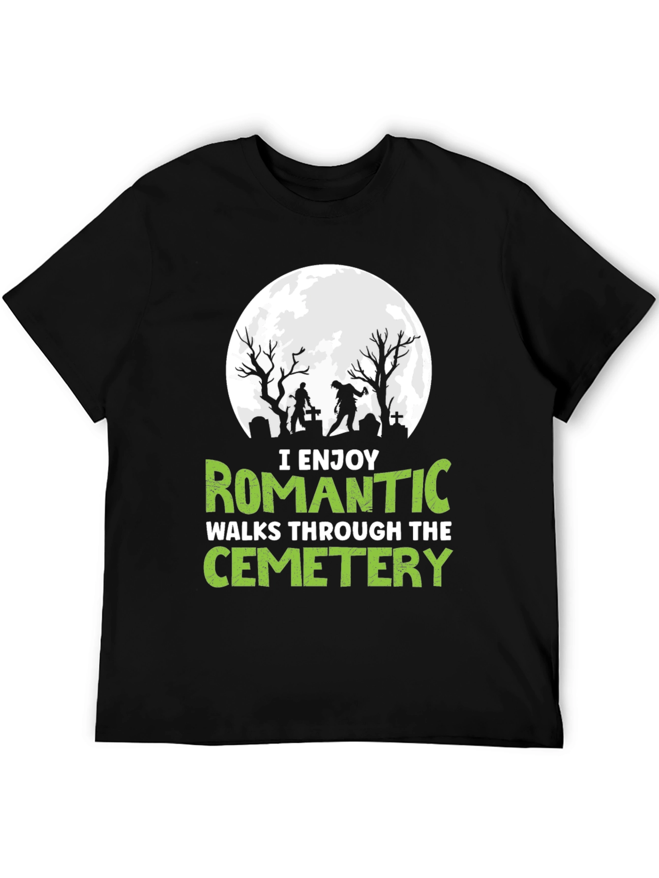 Romantic Cemetery Walks Graphic T-Shirt