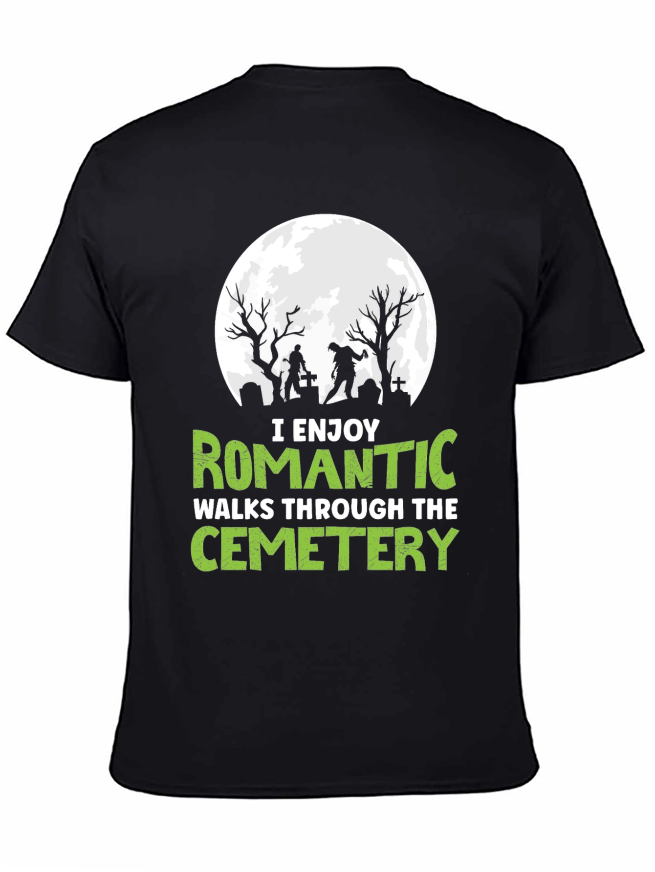 Romantic Cemetery Walks Graphic T-Shirt