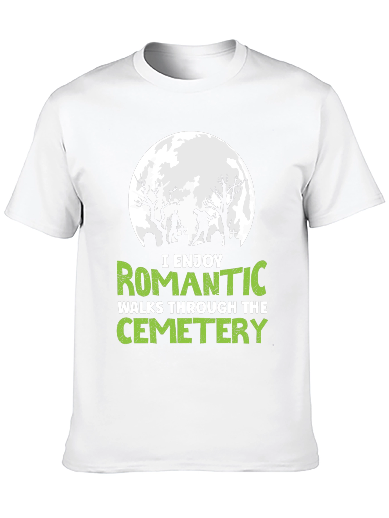 Romantic Cemetery Walks Graphic T-Shirt