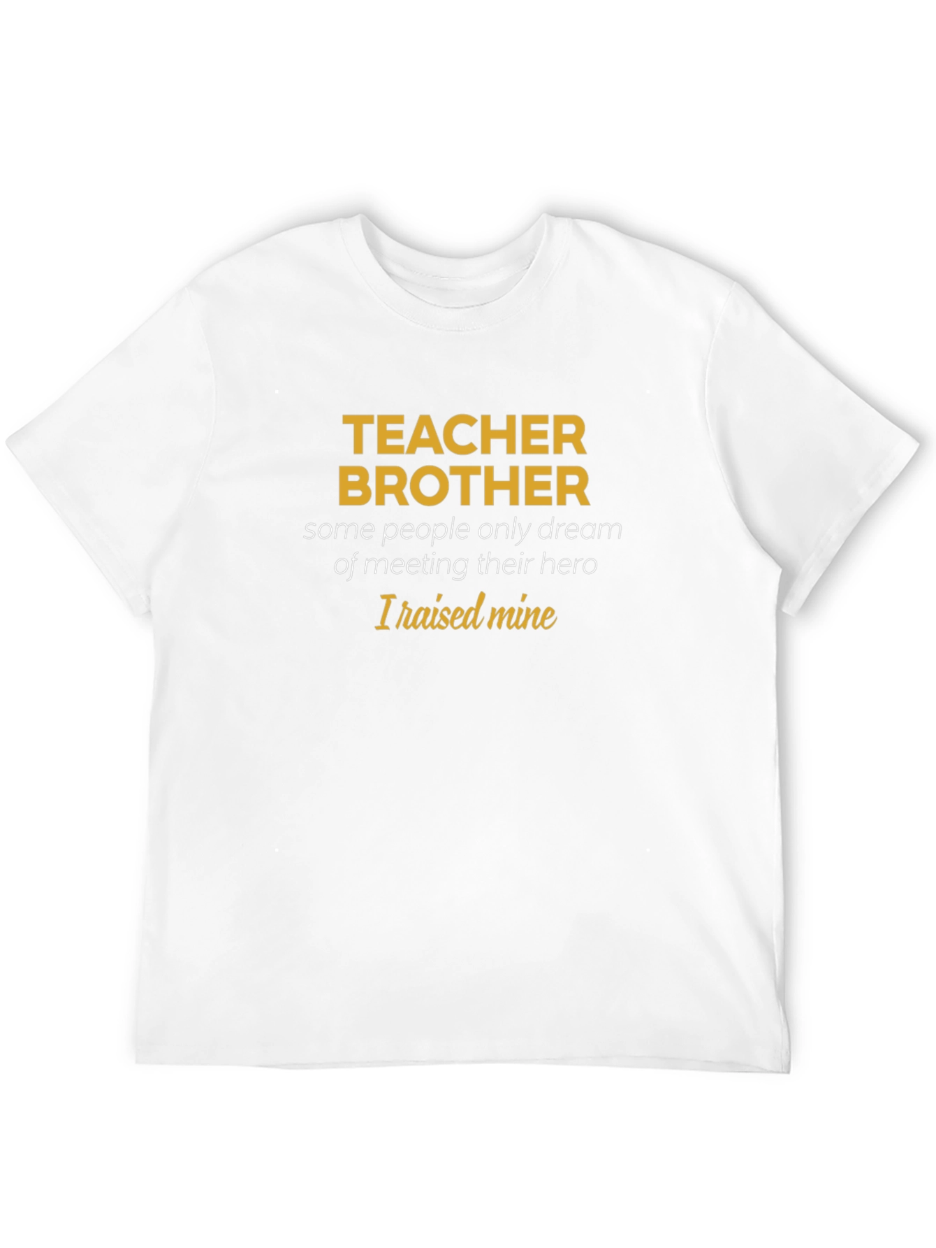 Teacher Brother Hero Graphic Tee - Mens Black T-Shirt