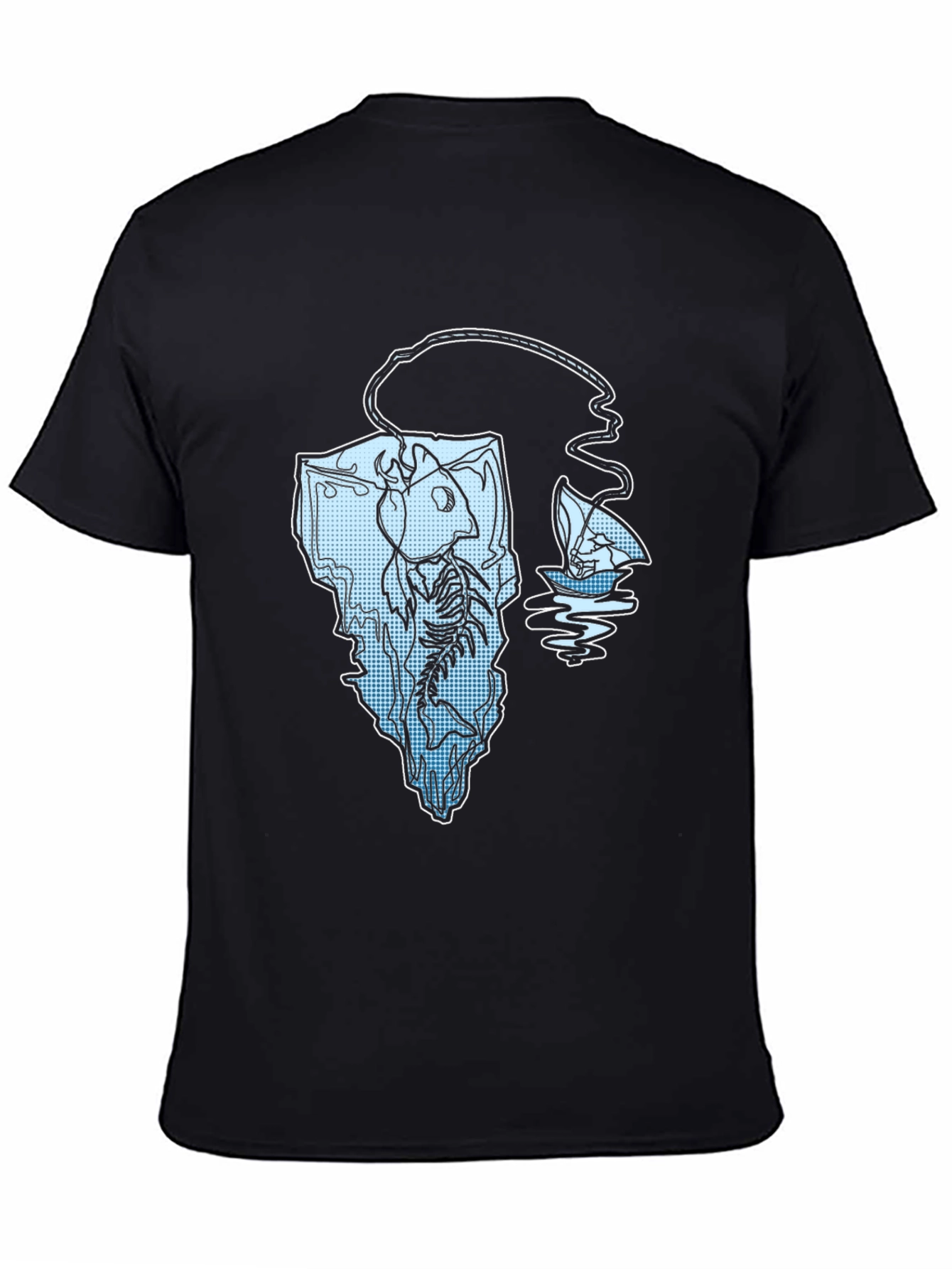 Cool Fishing Iceberg Graphic Tee