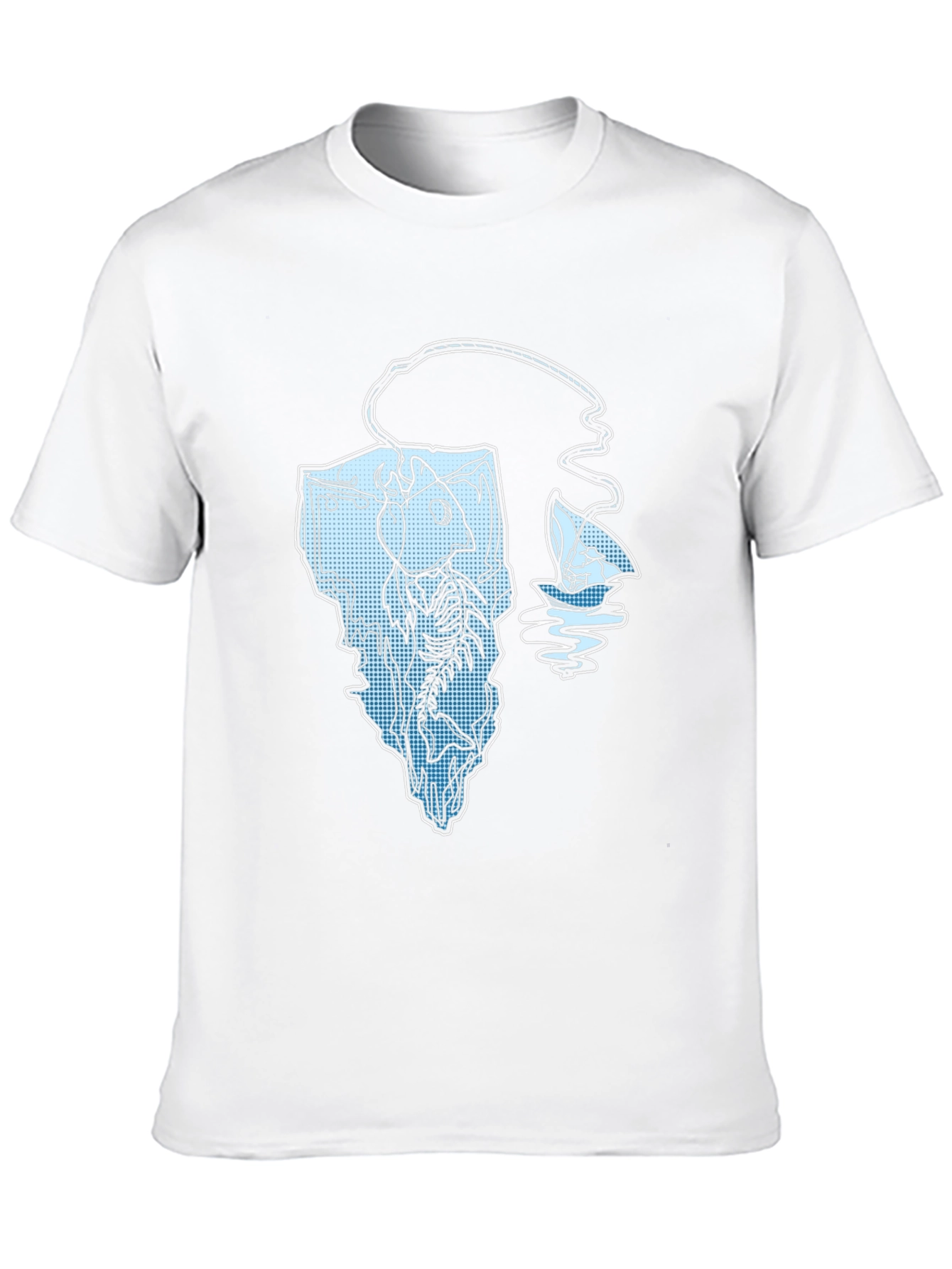 Cool Fishing Iceberg Graphic Tee