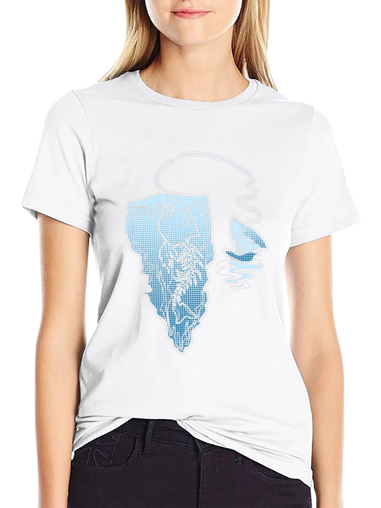 Cool Fishing Iceberg Graphic Tee