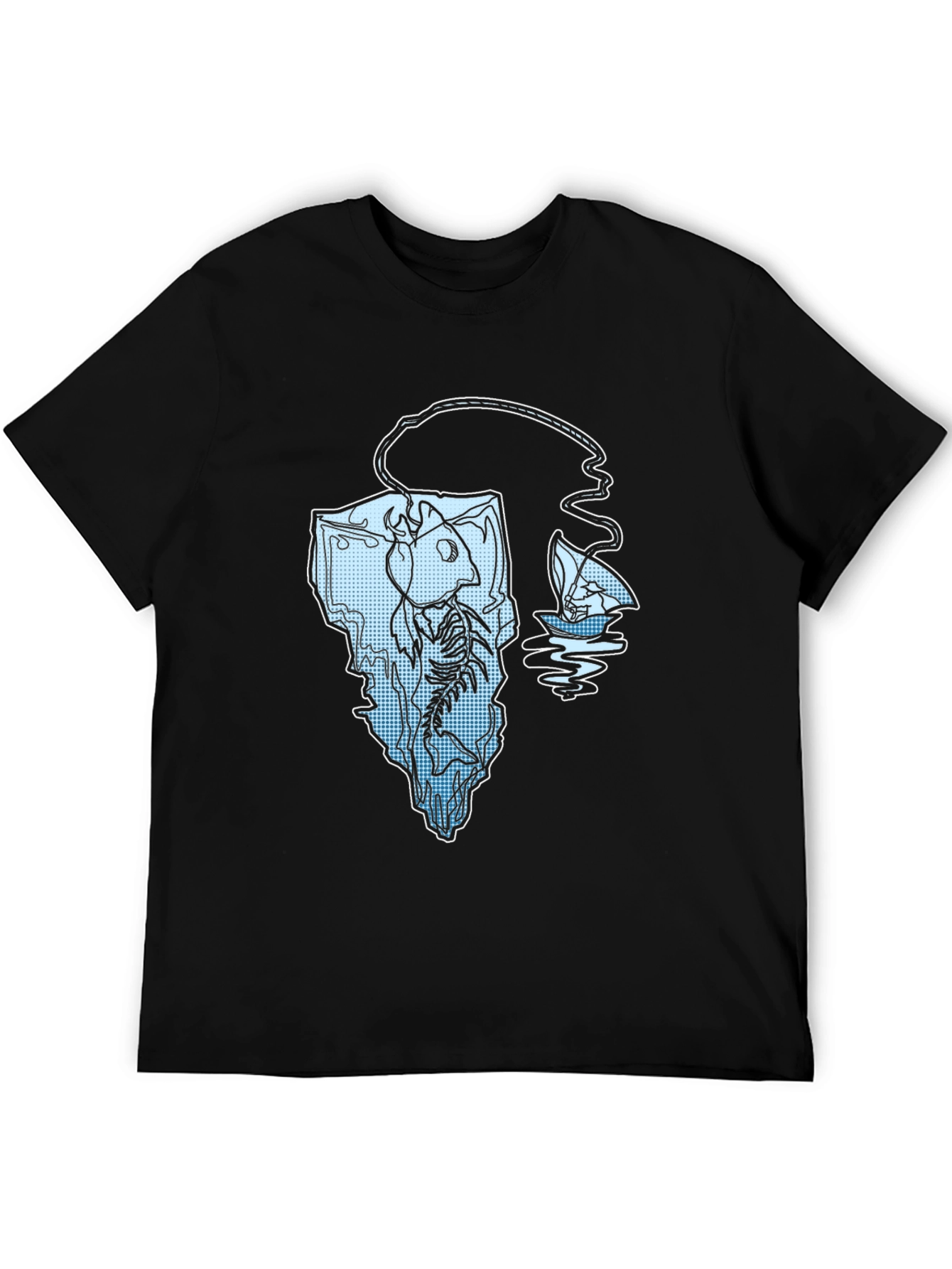 Cool Fishing Iceberg Graphic Tee