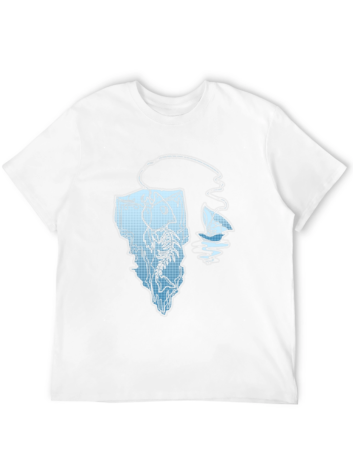 Cool Fishing Iceberg Graphic Tee