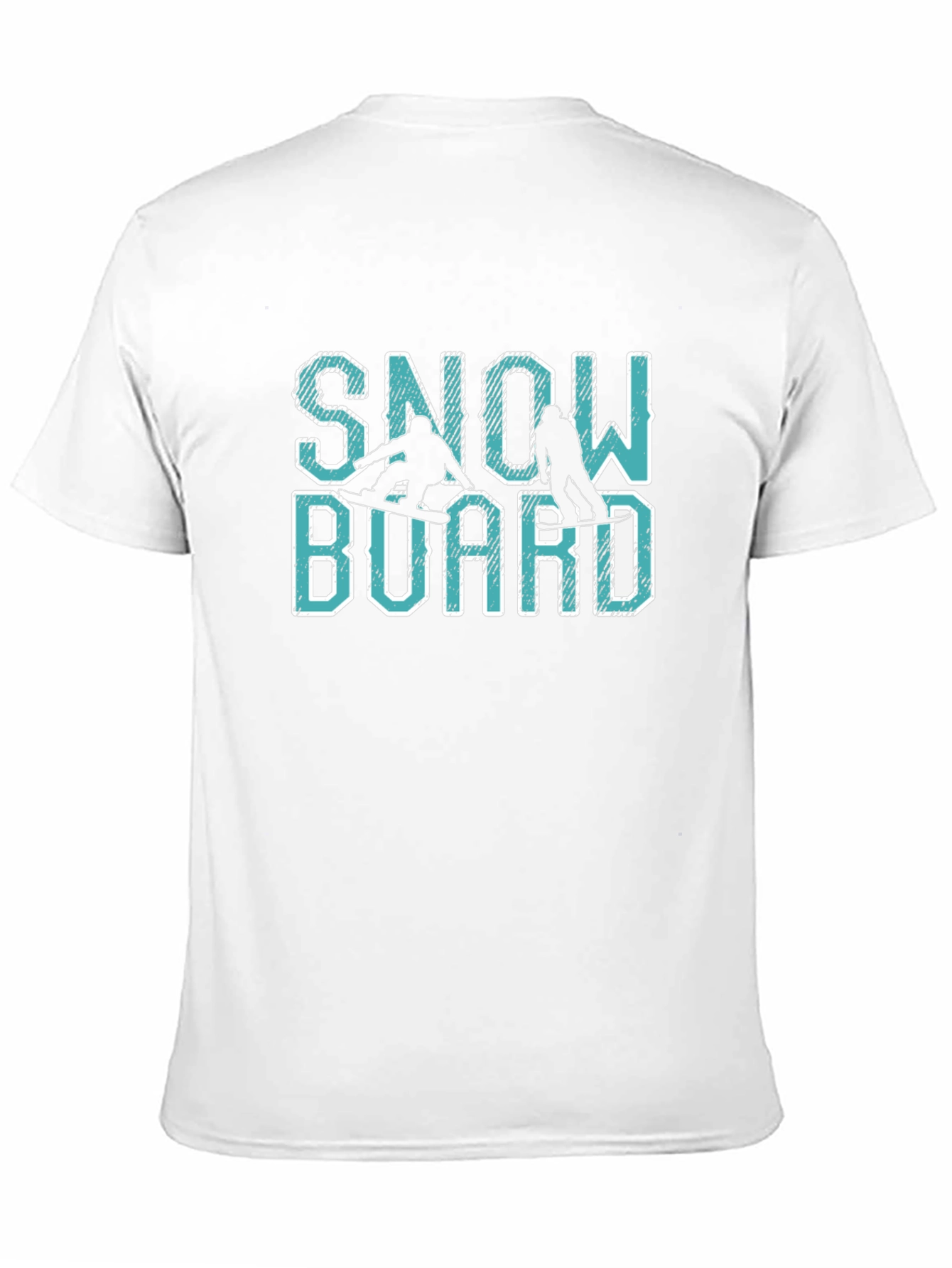 Snowboard Graphic Print Crew Neck Tee