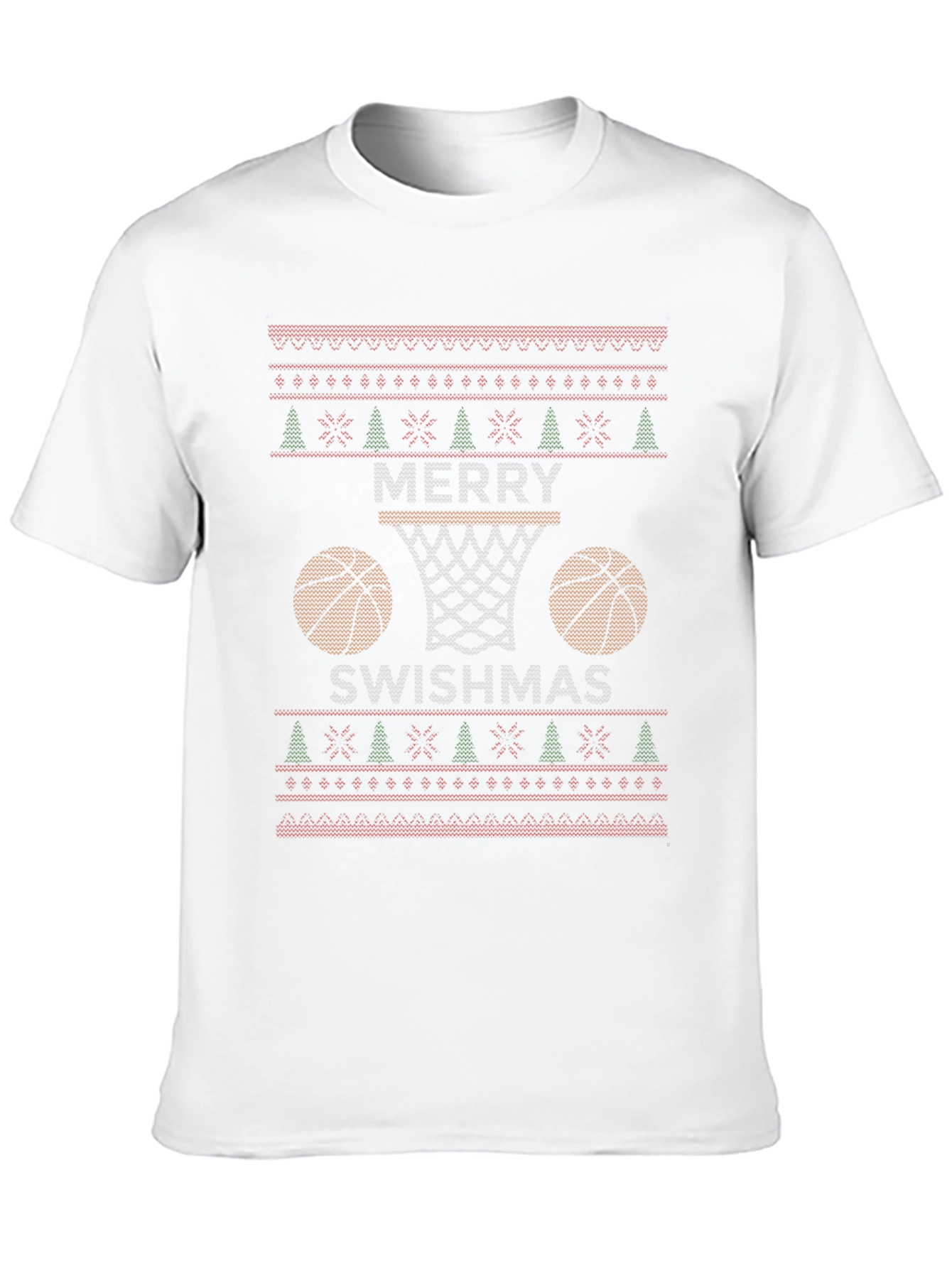 Merry Swishmas Basketball T-Shirt
