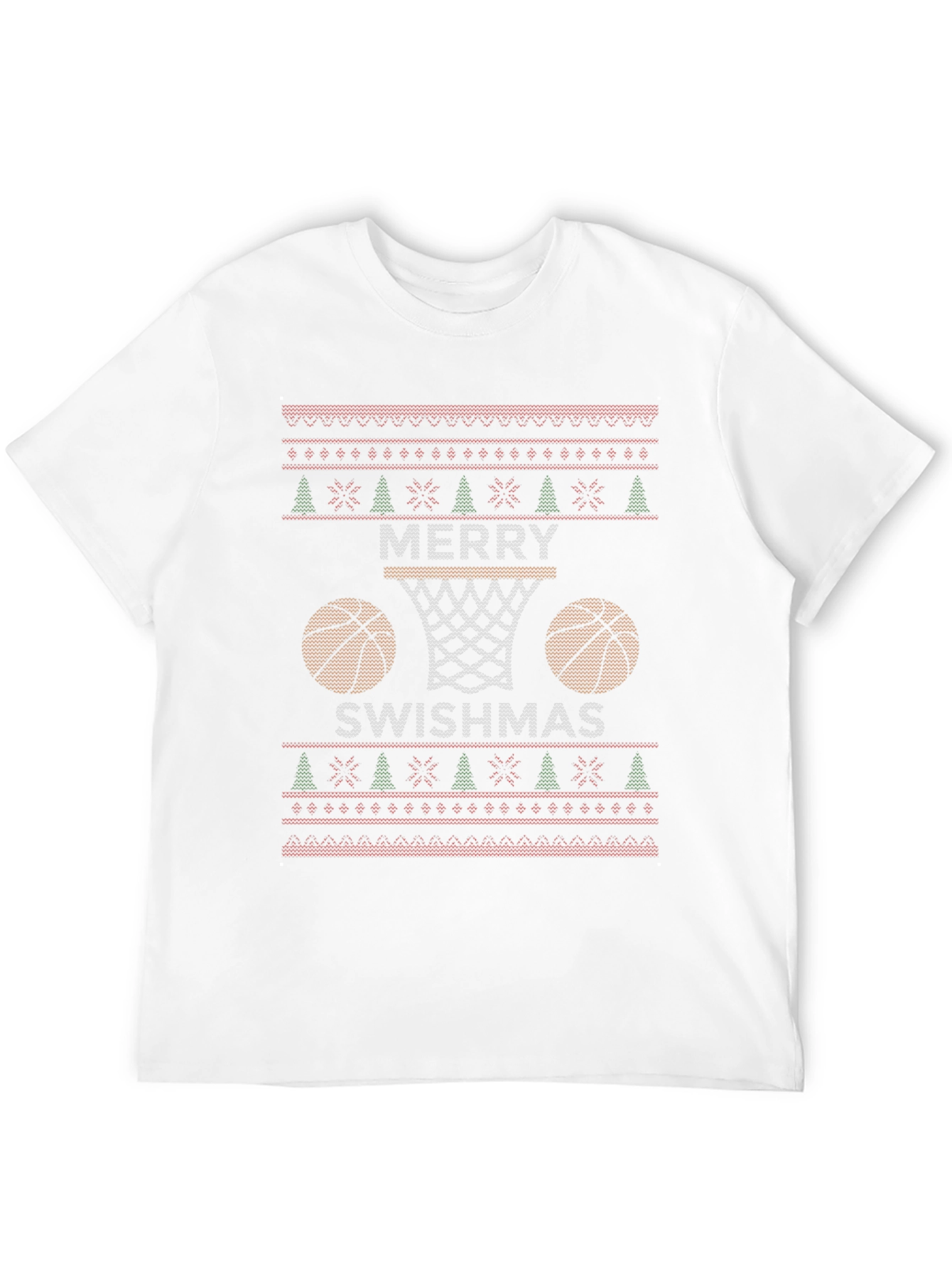 Merry Swishmas Basketball T-Shirt