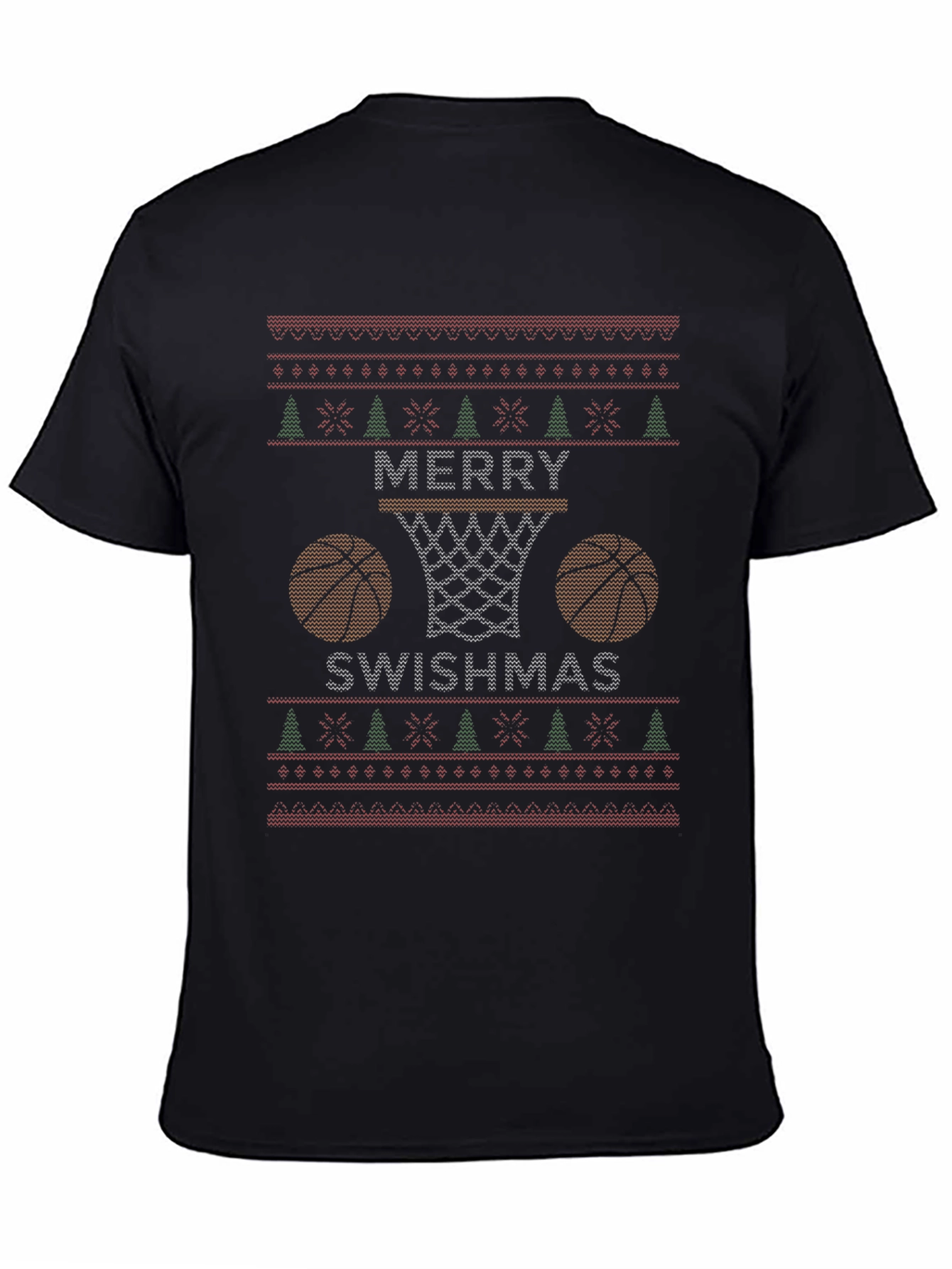 Merry Swishmas Basketball T-Shirt