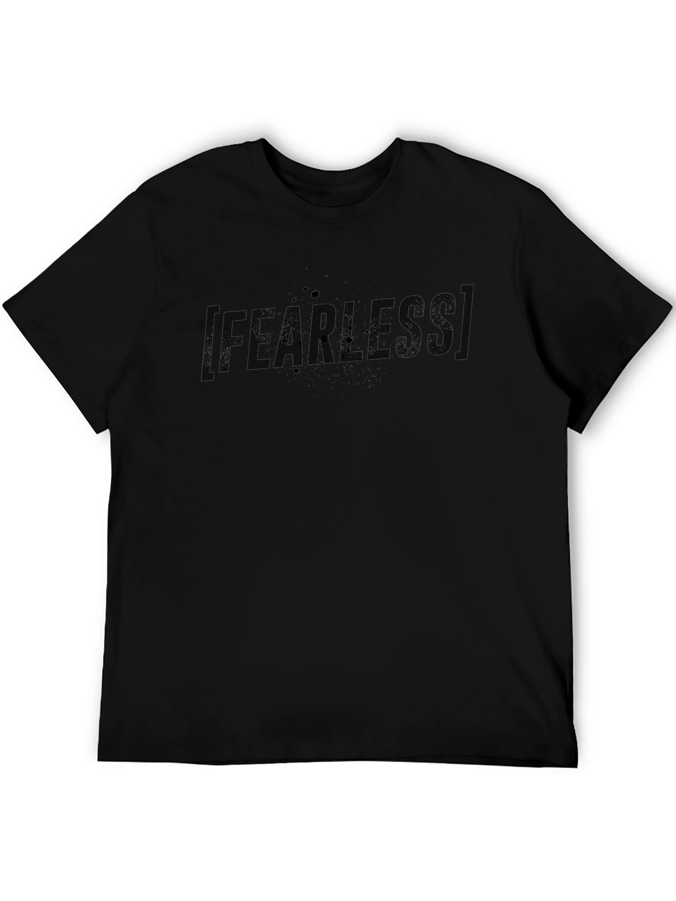 Fearless Black Graphic T-Shirt