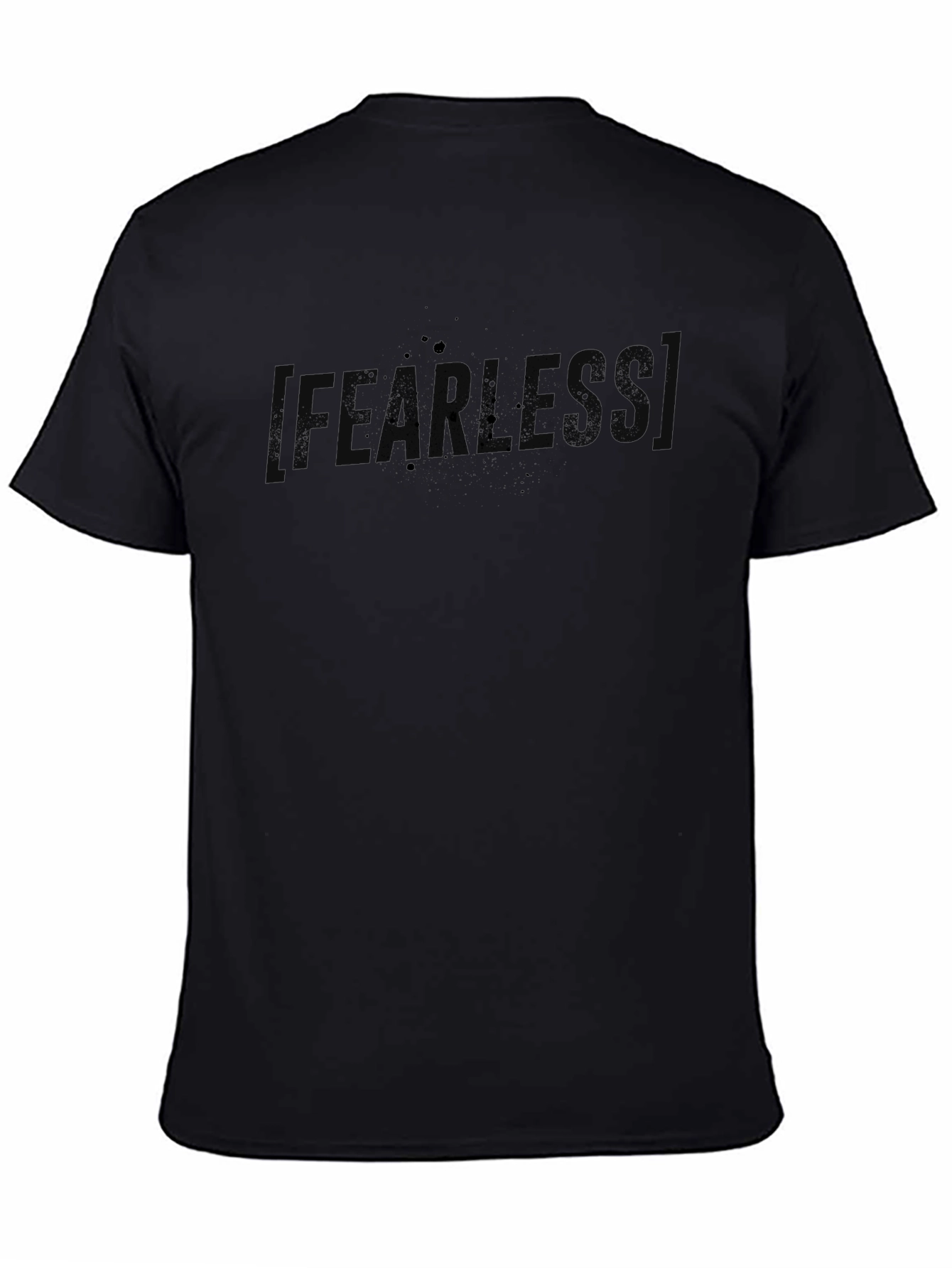 Fearless Black Graphic T-Shirt