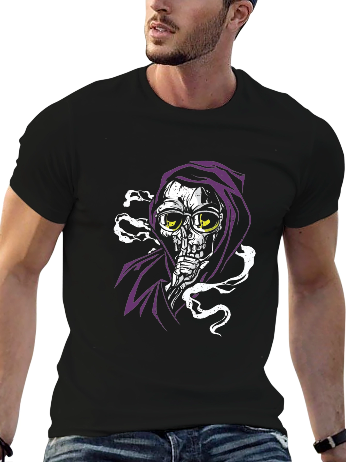 Smoking Grim Reaper T-Shirt