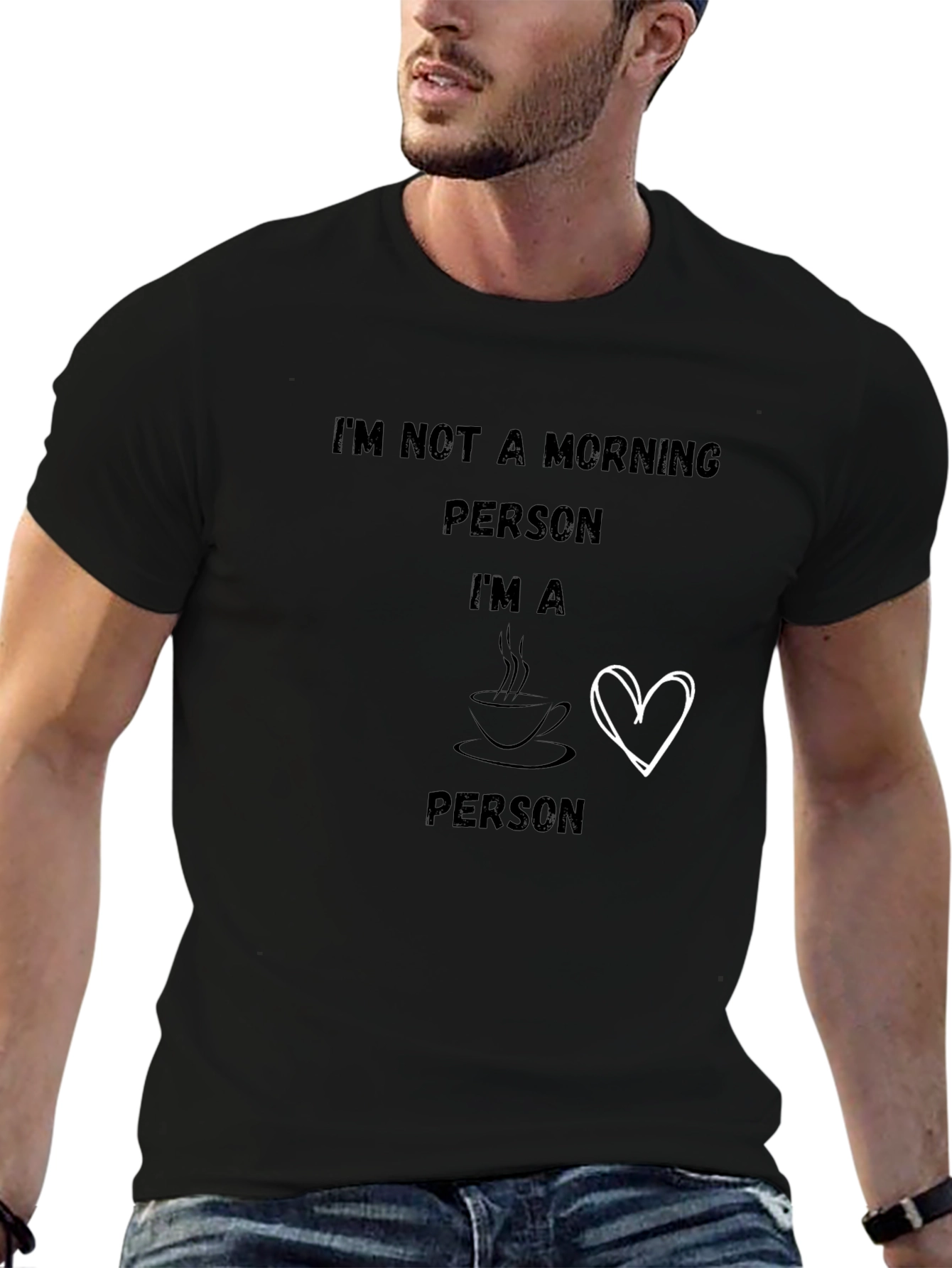 Morning Person Coffee Lover Graphic T-Shirt