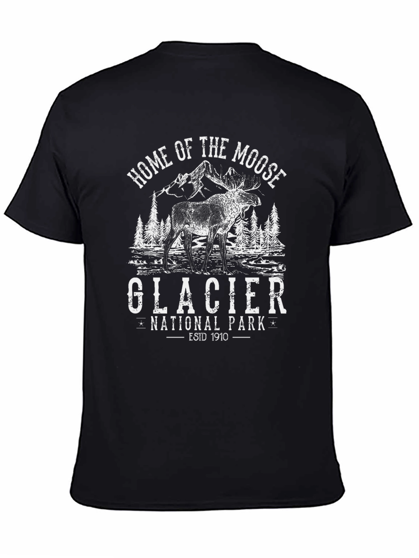 Glacier National Park Moose Graphic Tee