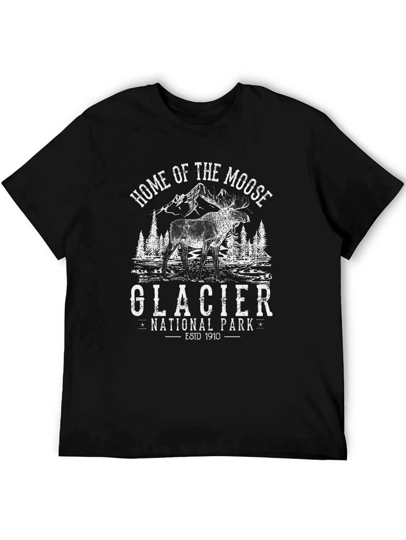 Glacier National Park Moose Graphic Tee