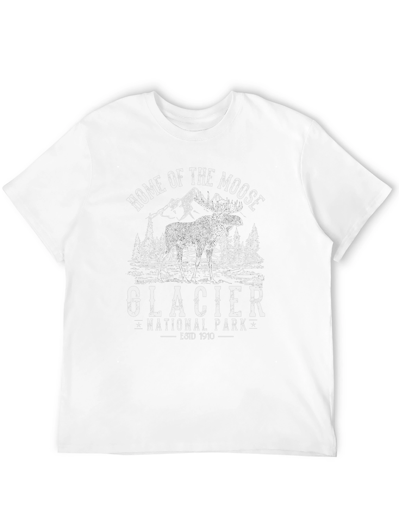 Glacier National Park Moose Graphic Tee