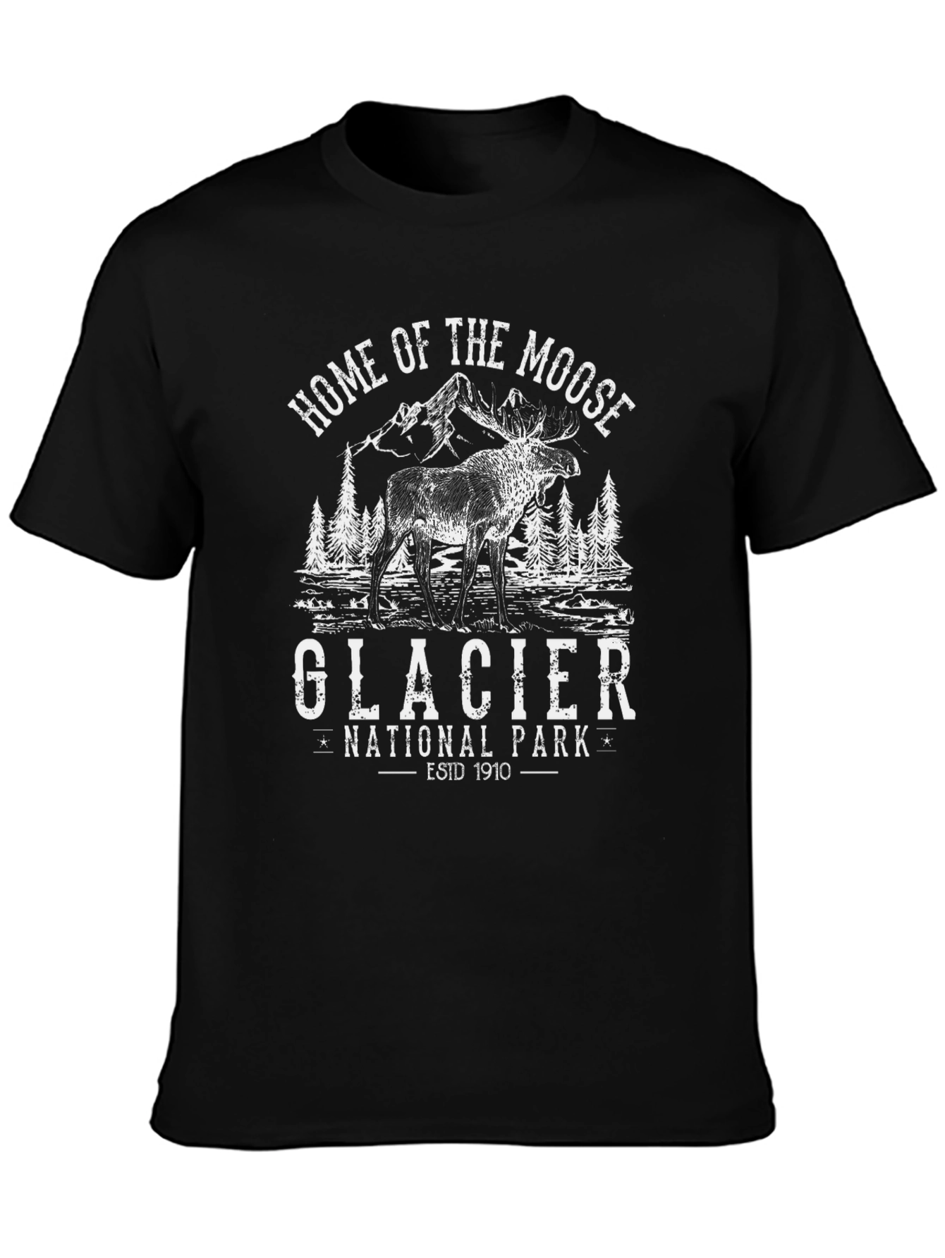 Glacier National Park Moose Graphic Tee