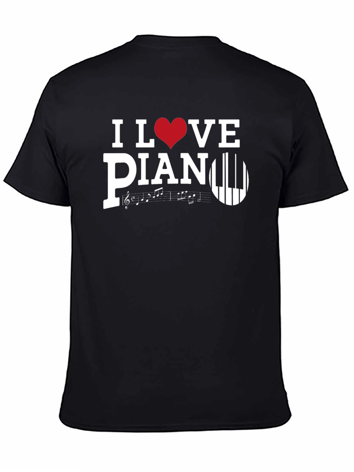 I Love Piano T-Shirt Music Lover Tee