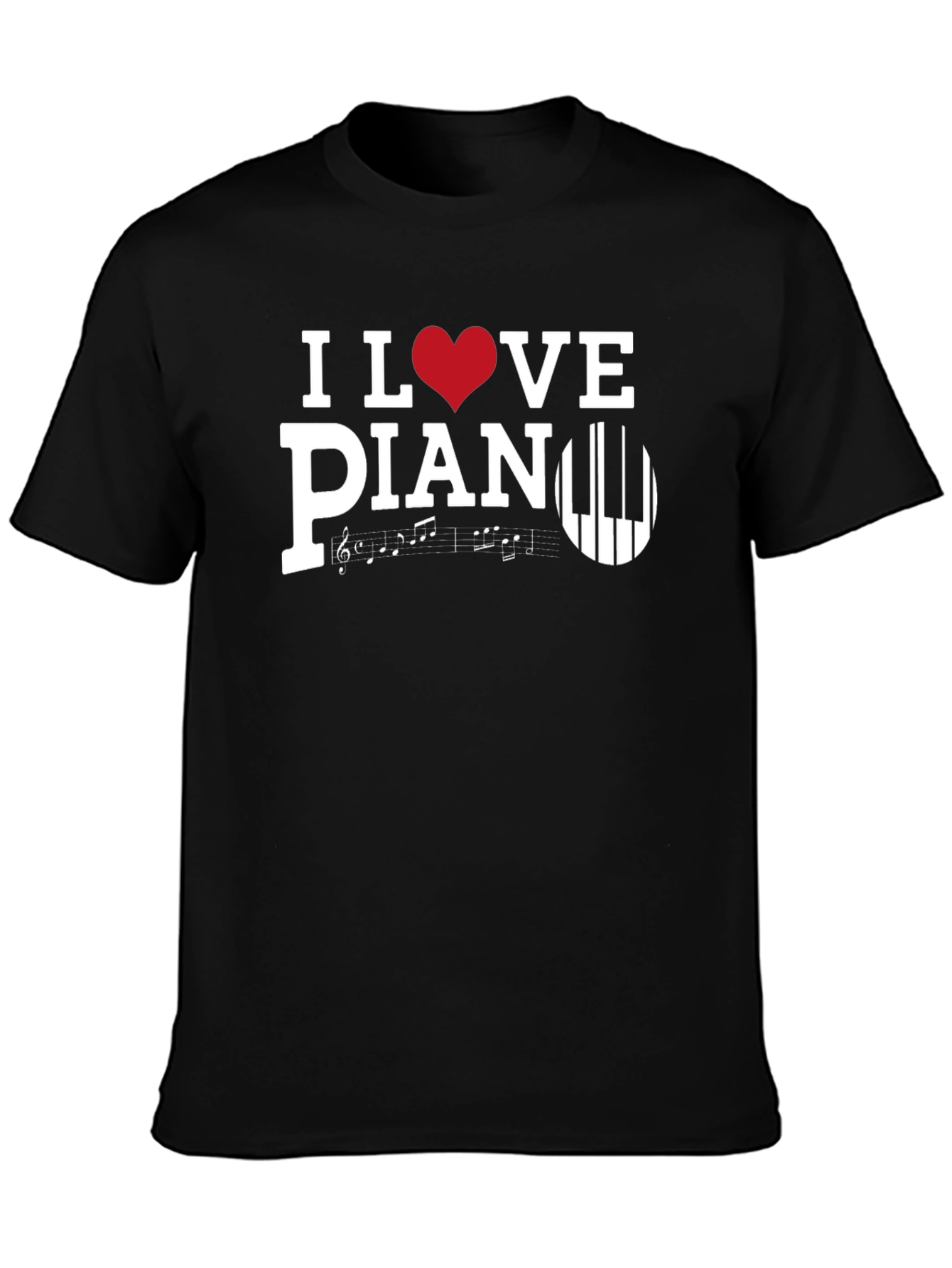 I Love Piano T-Shirt Music Lover Tee