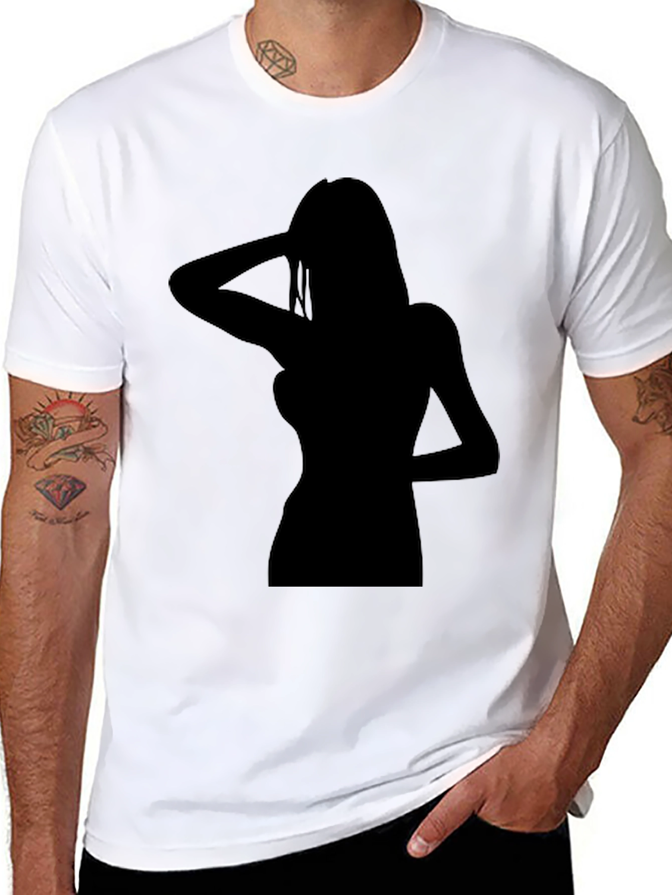 Silhouette Graphic Tee - Classic Black T-Shirt