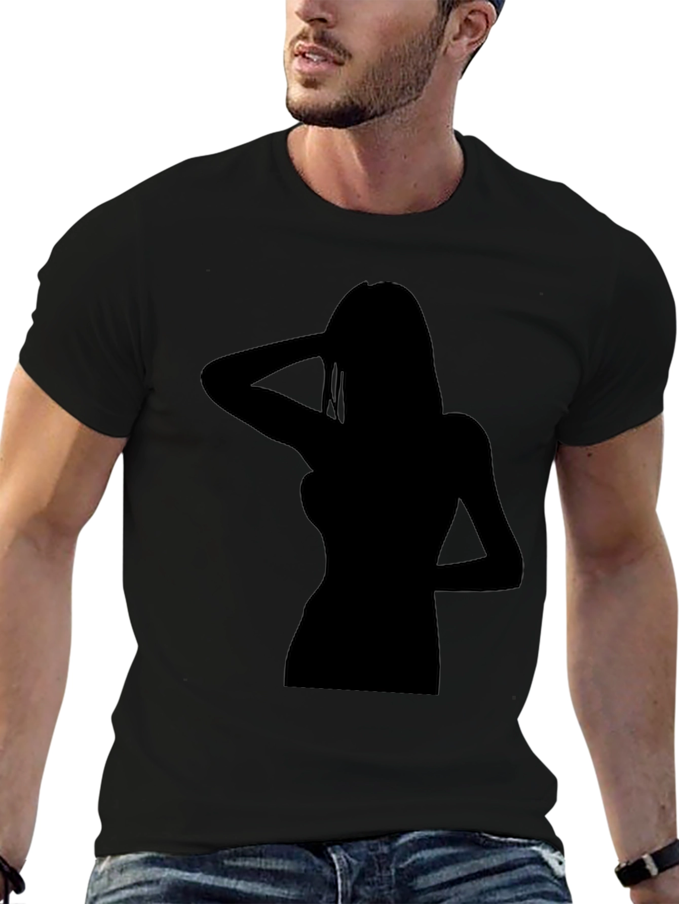 Silhouette Graphic Tee - Classic Black T-Shirt
