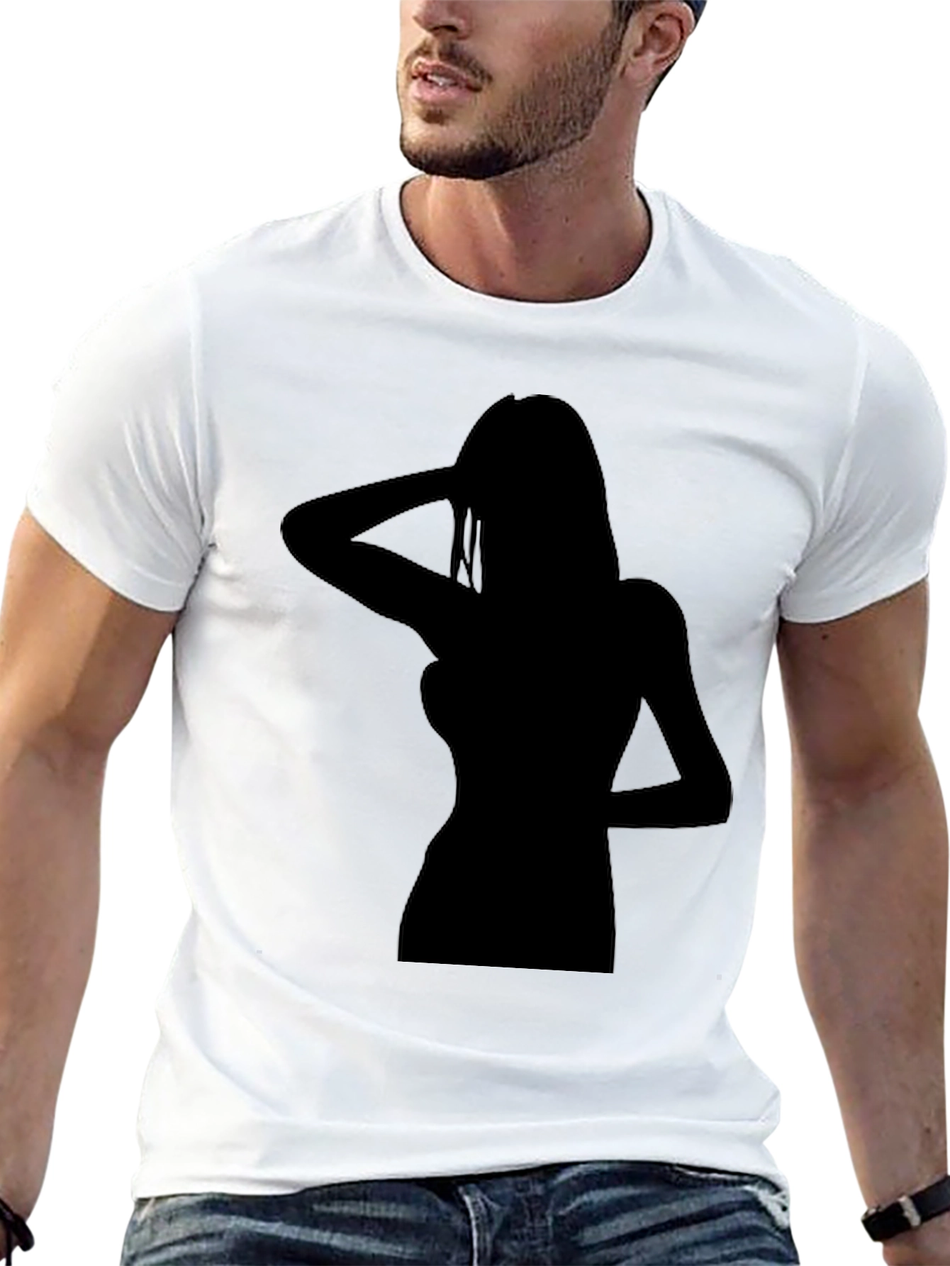 Silhouette Graphic Tee - Classic Black T-Shirt