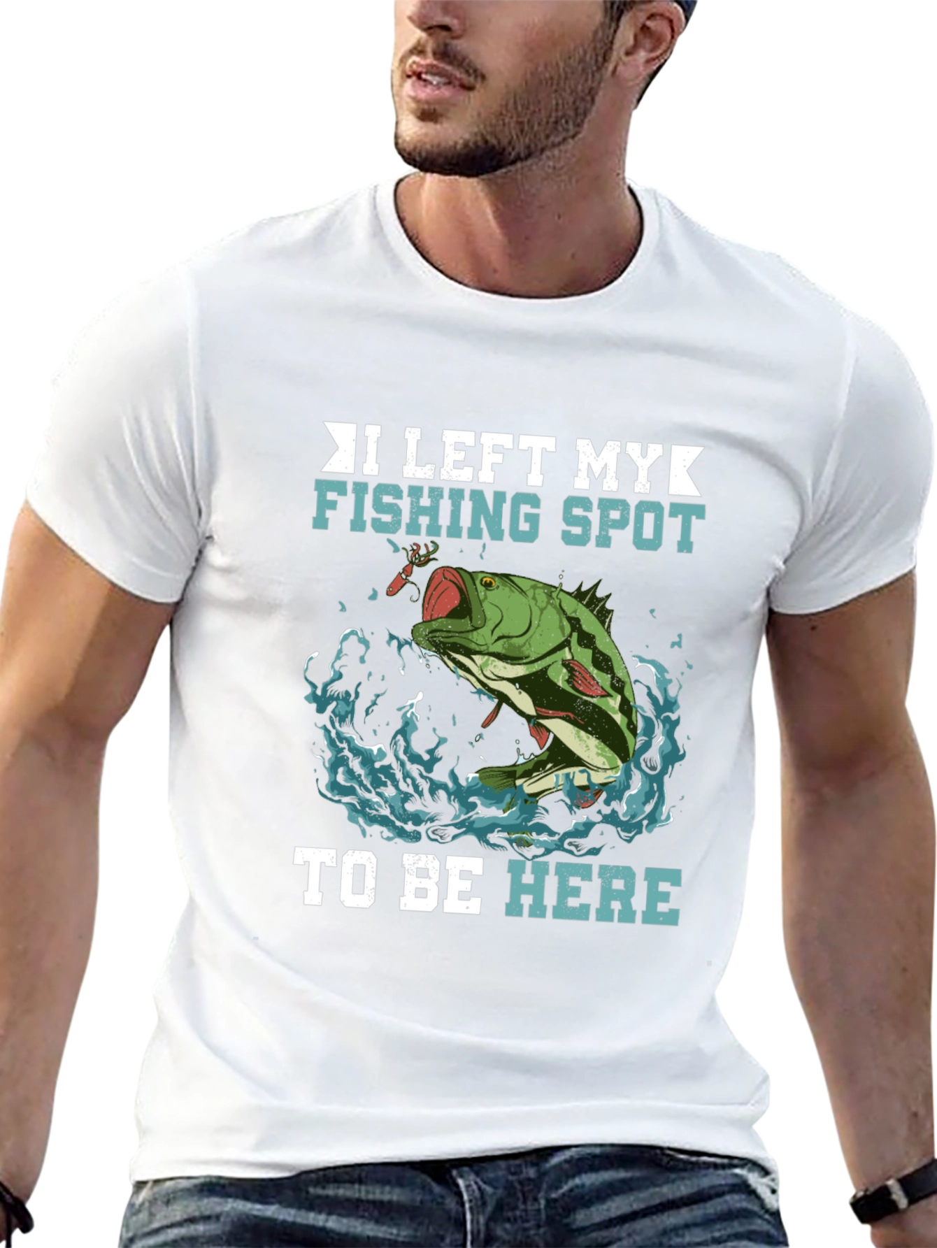 Fishing Spot Graphic Tee - Anglers Humor