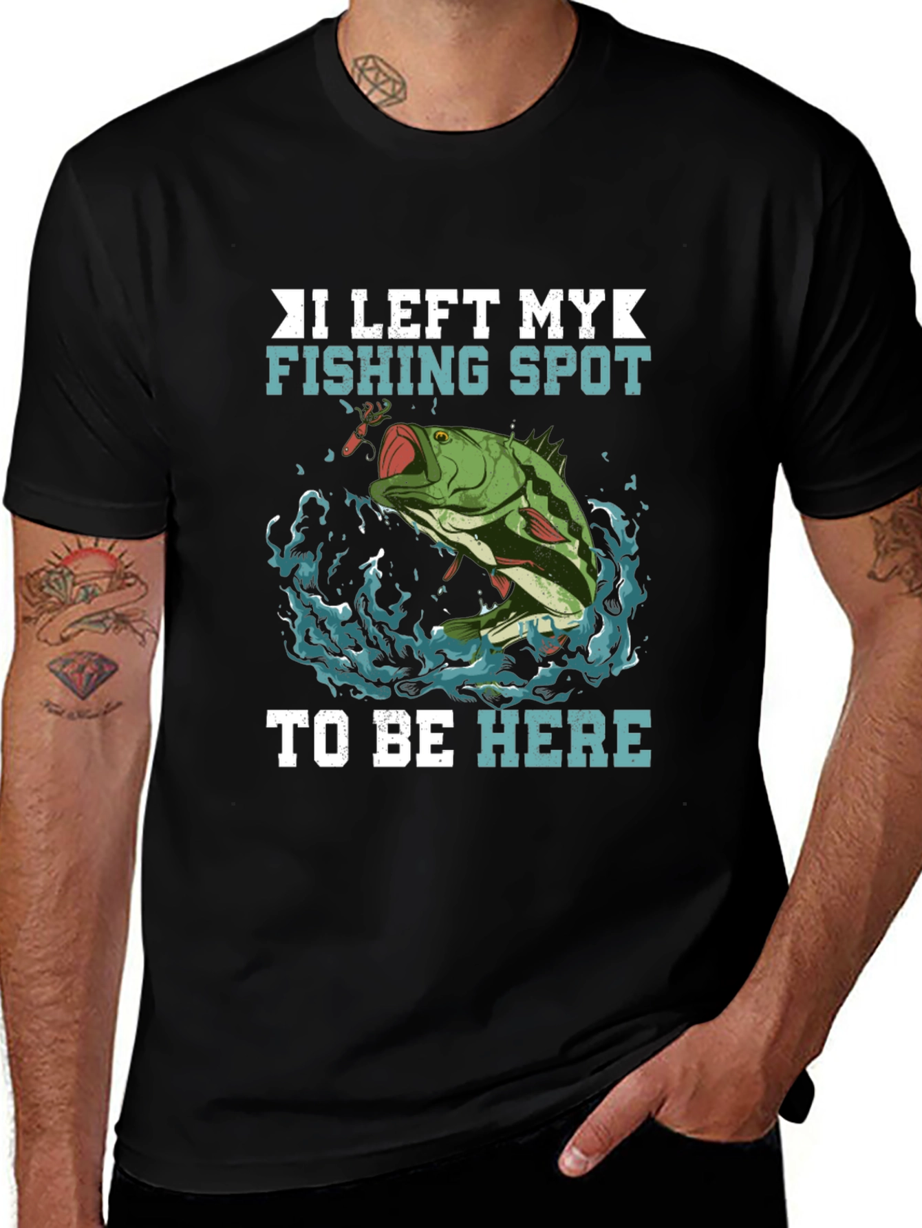 Fishing Spot Graphic Tee - Anglers Humor