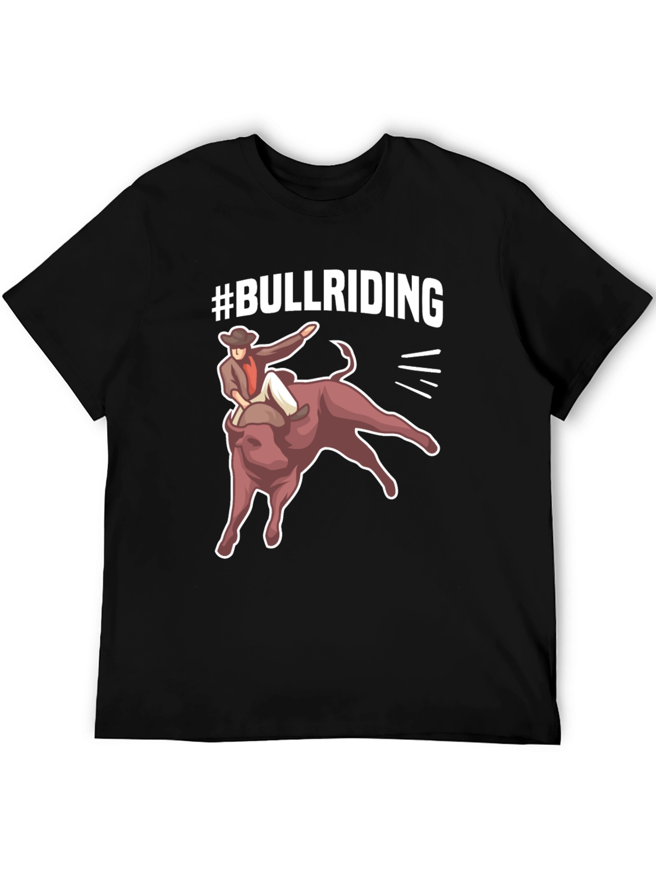 Bull Riding Graphic Tee - Cowboy Rodeo Shirt