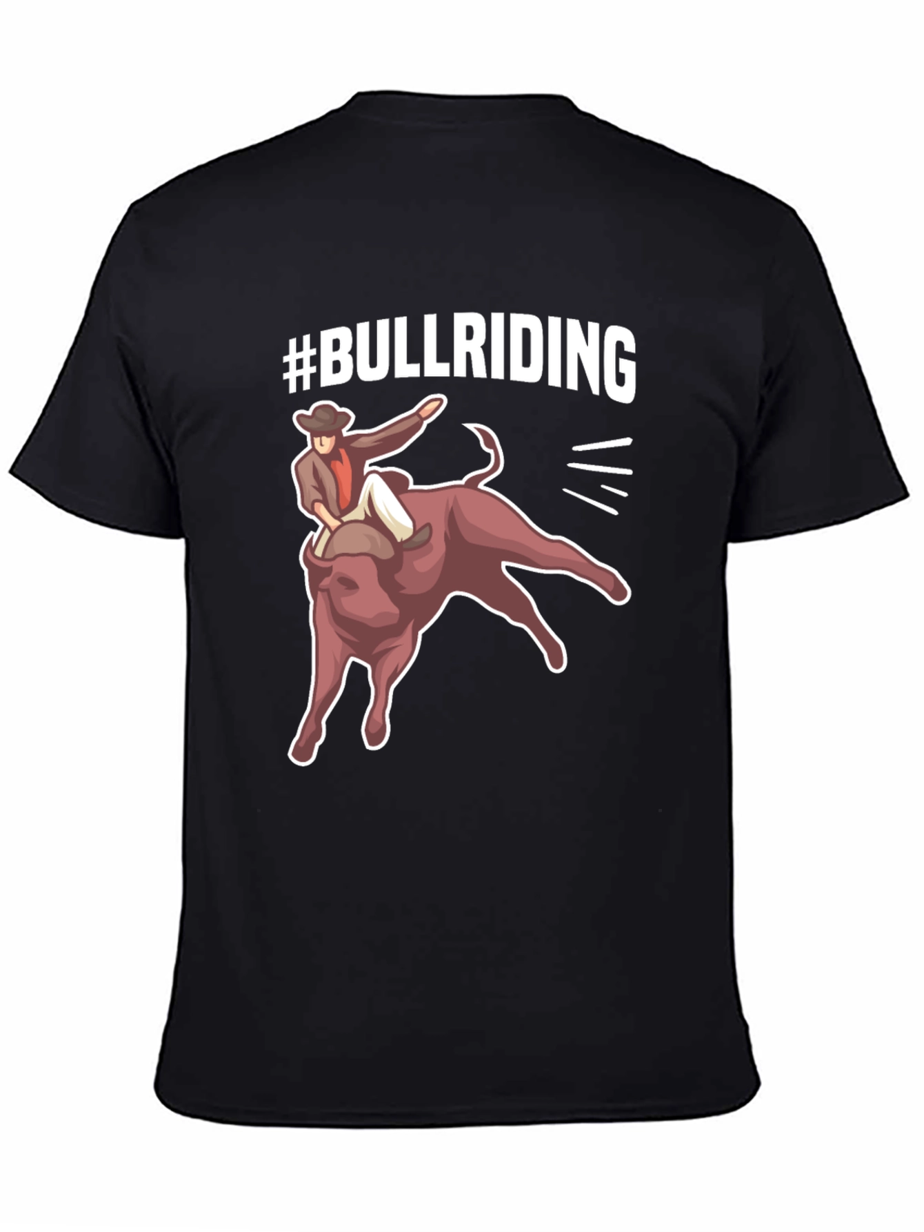 Bull Riding Graphic Tee - Cowboy Rodeo Shirt