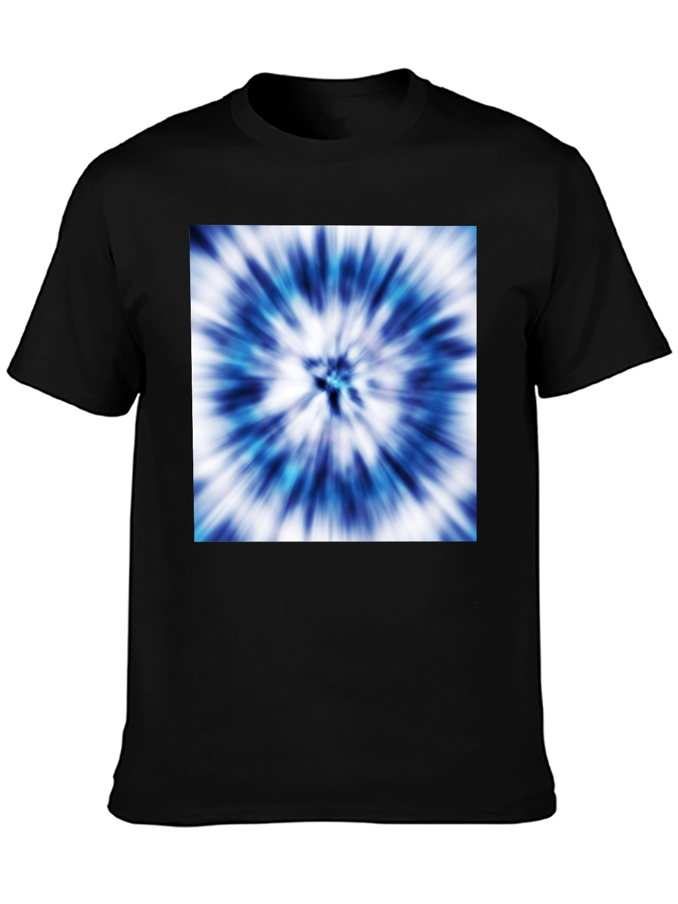 Blue Tie-Dye Graphic Tee - Stylish Casual Wear