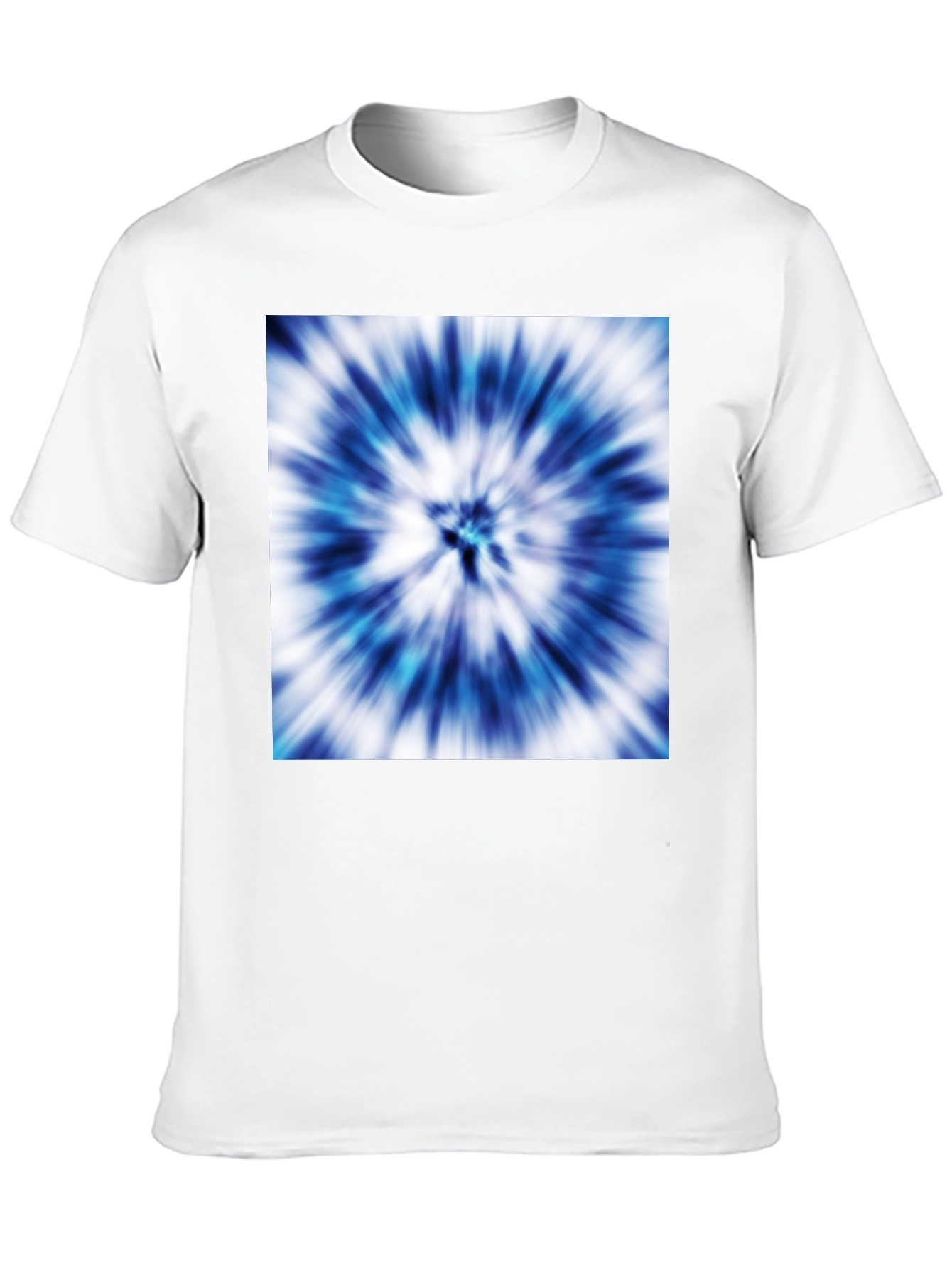 Blue Tie-Dye Graphic Tee - Stylish Casual Wear