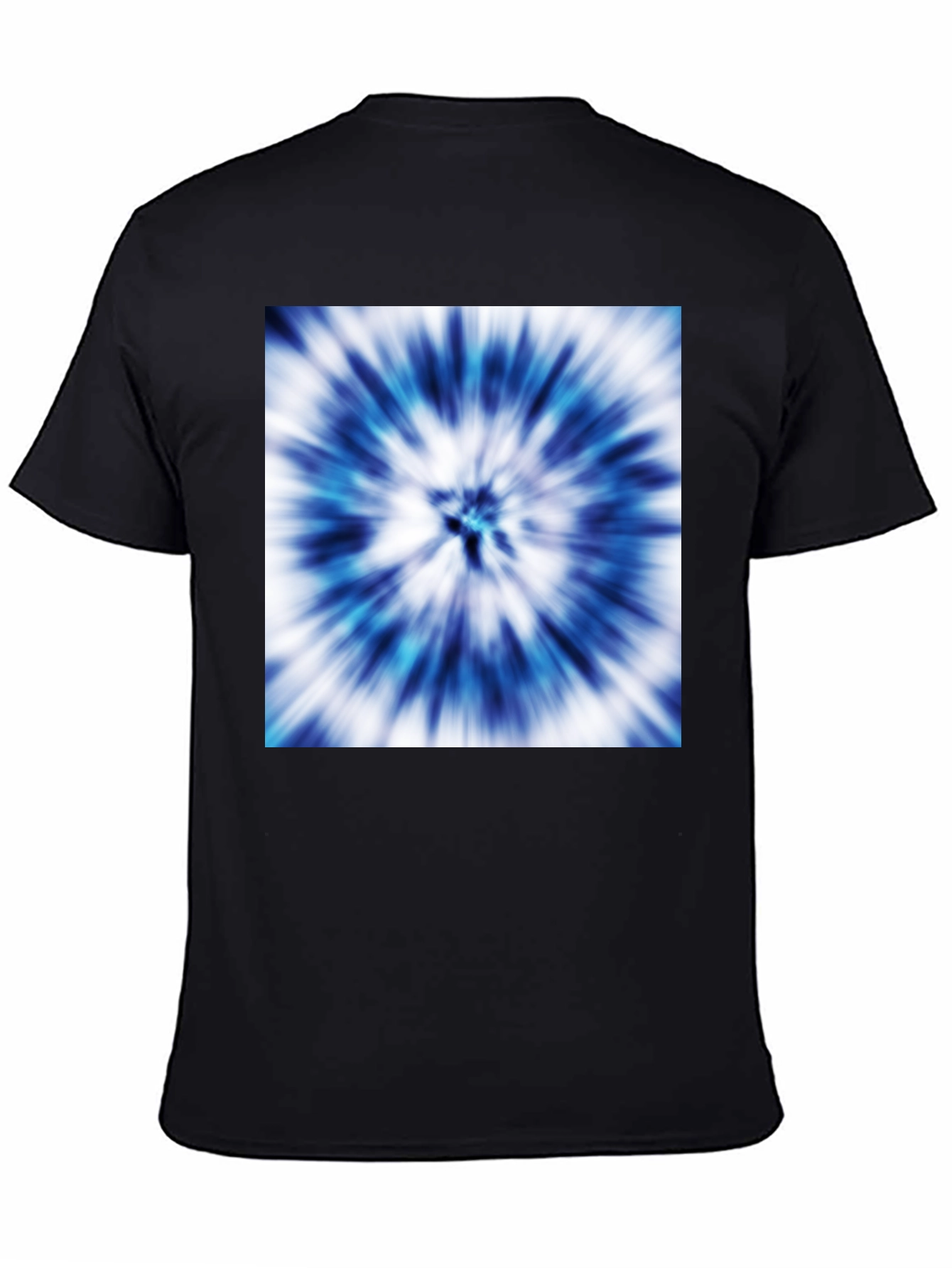 Blue Tie-Dye Graphic Tee - Stylish Casual Wear