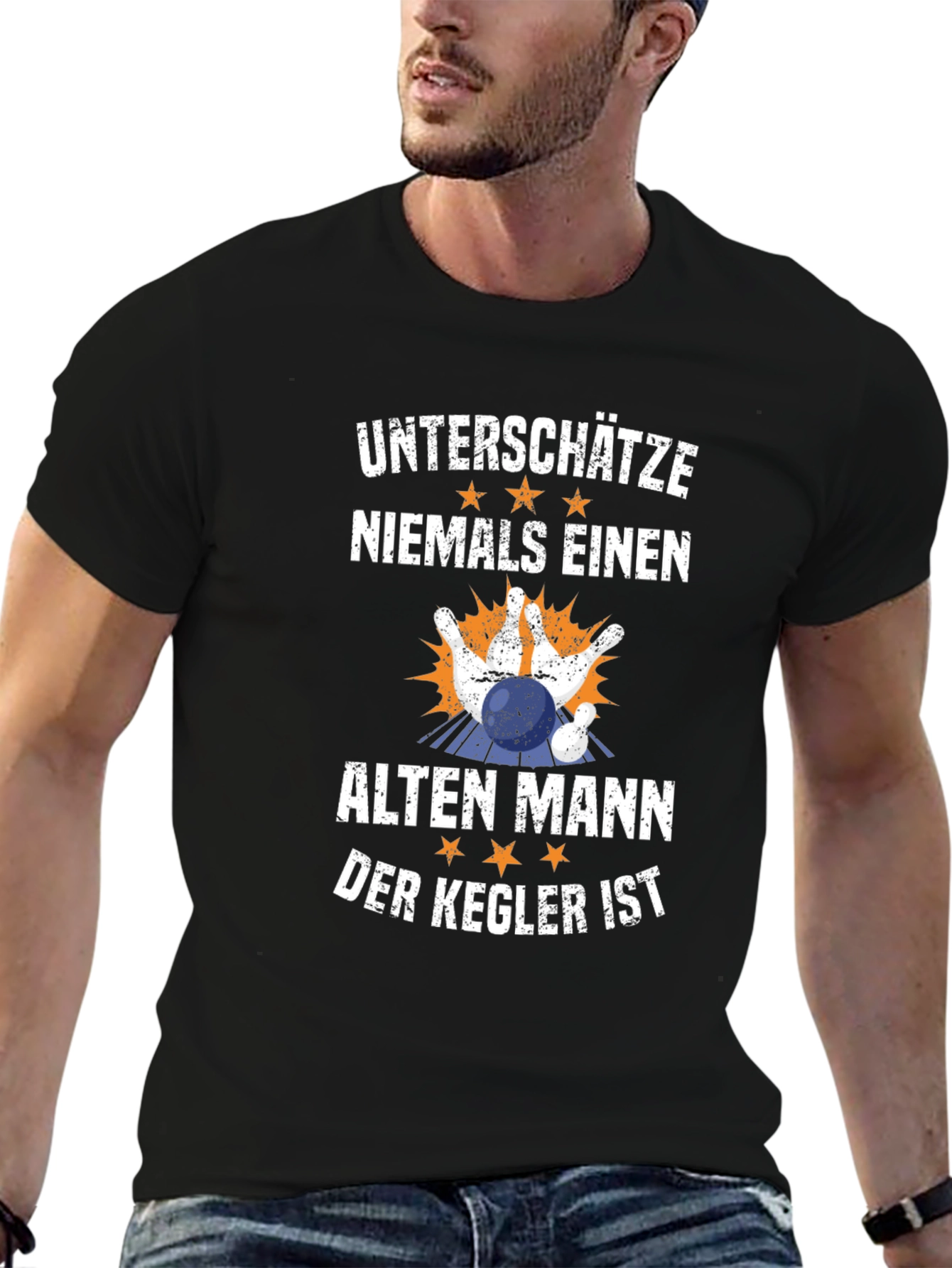 Bowling Old Man Kegler T-Shirt