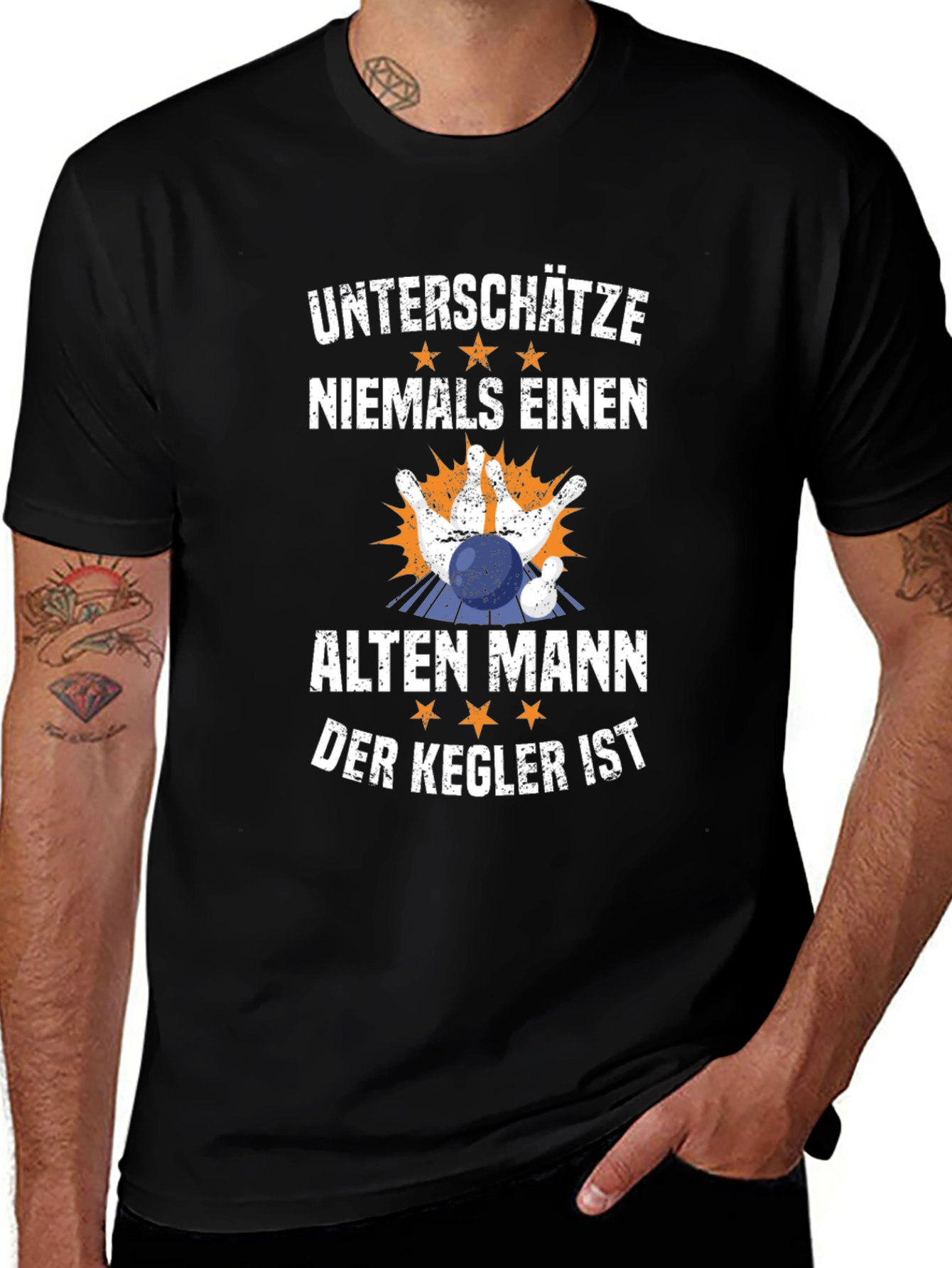 Bowling Old Man Kegler T-Shirt