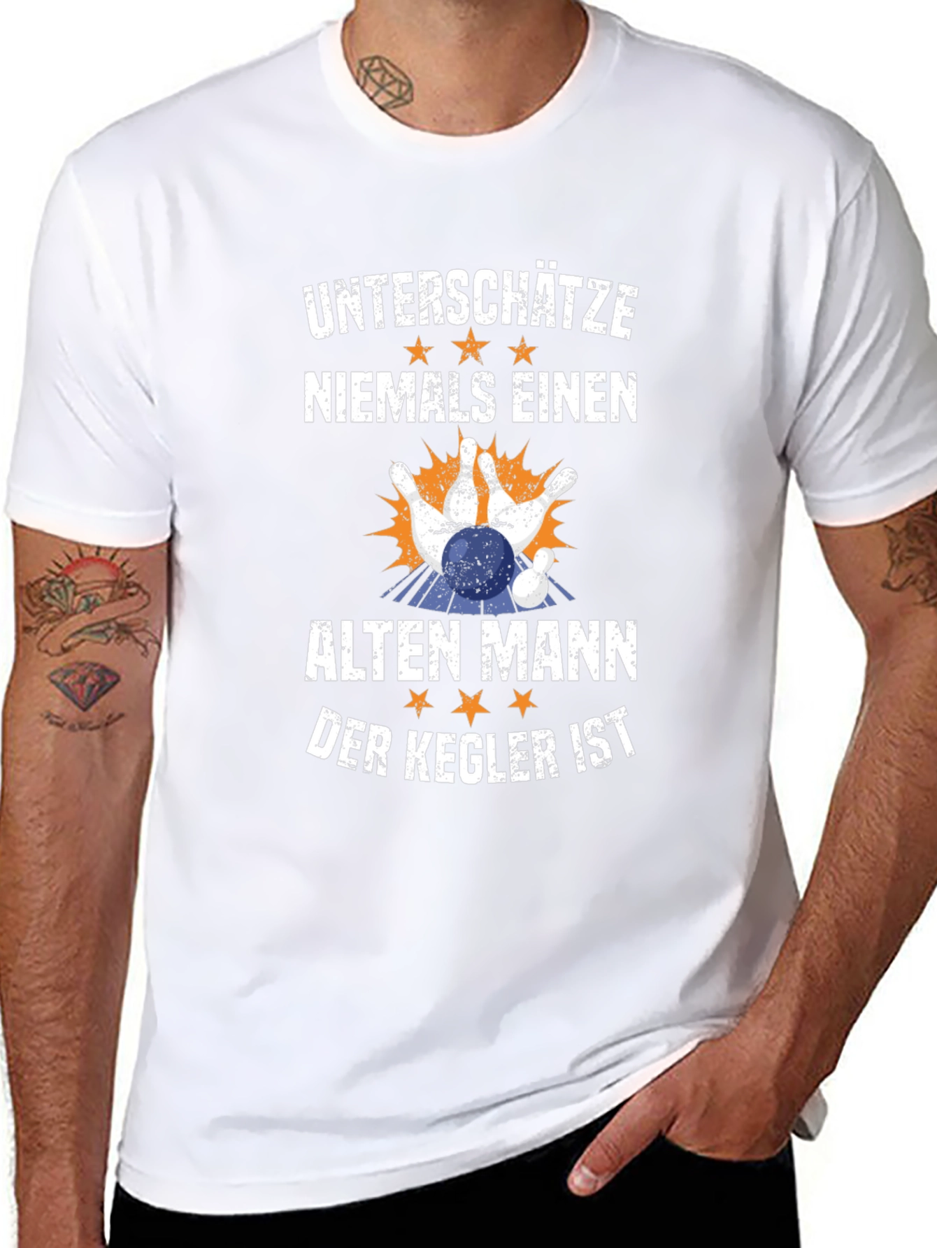 Bowling Old Man Kegler T-Shirt