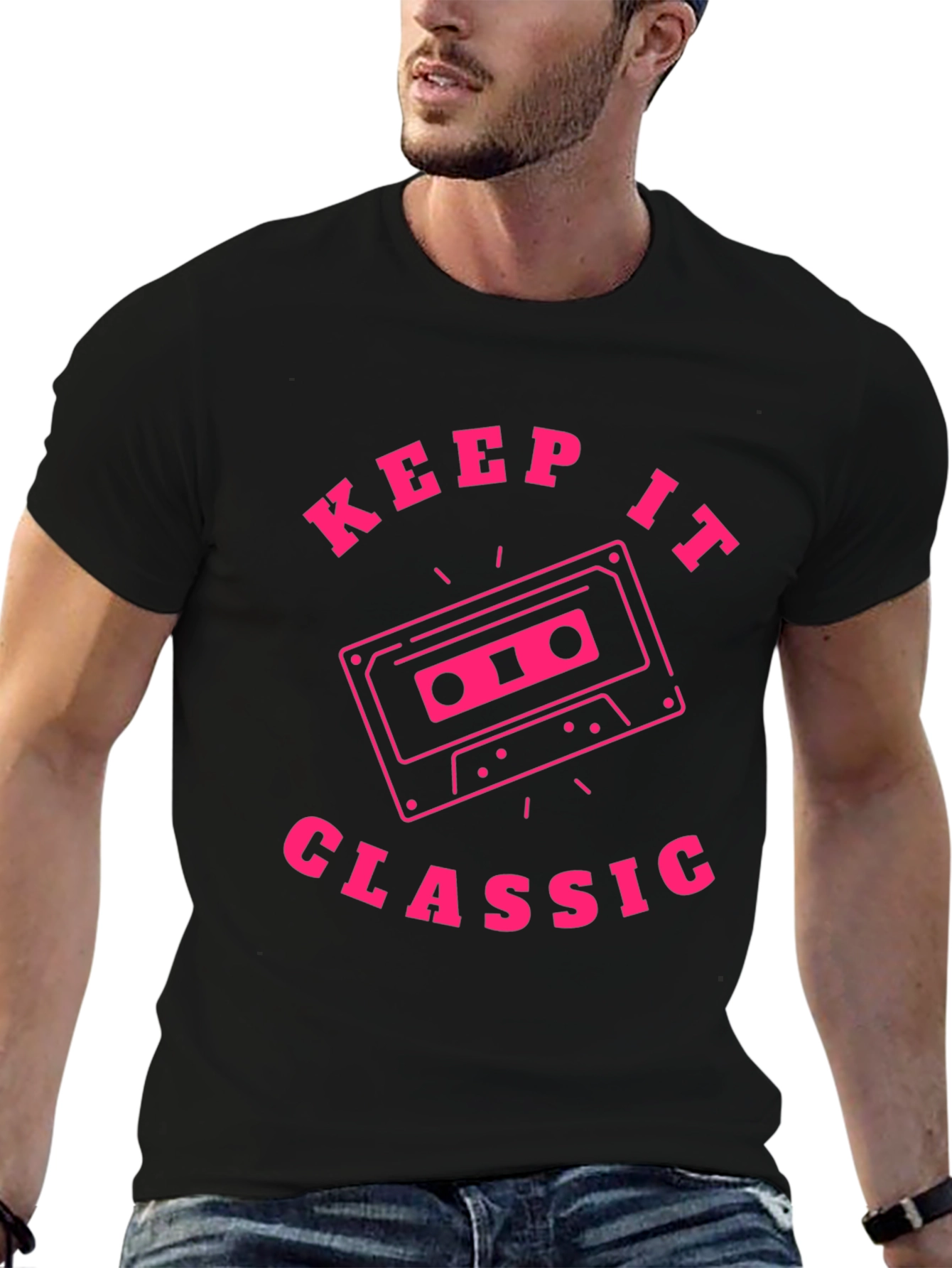 Keep It Classic Retro Cassette Tape Graphic T-Shirt