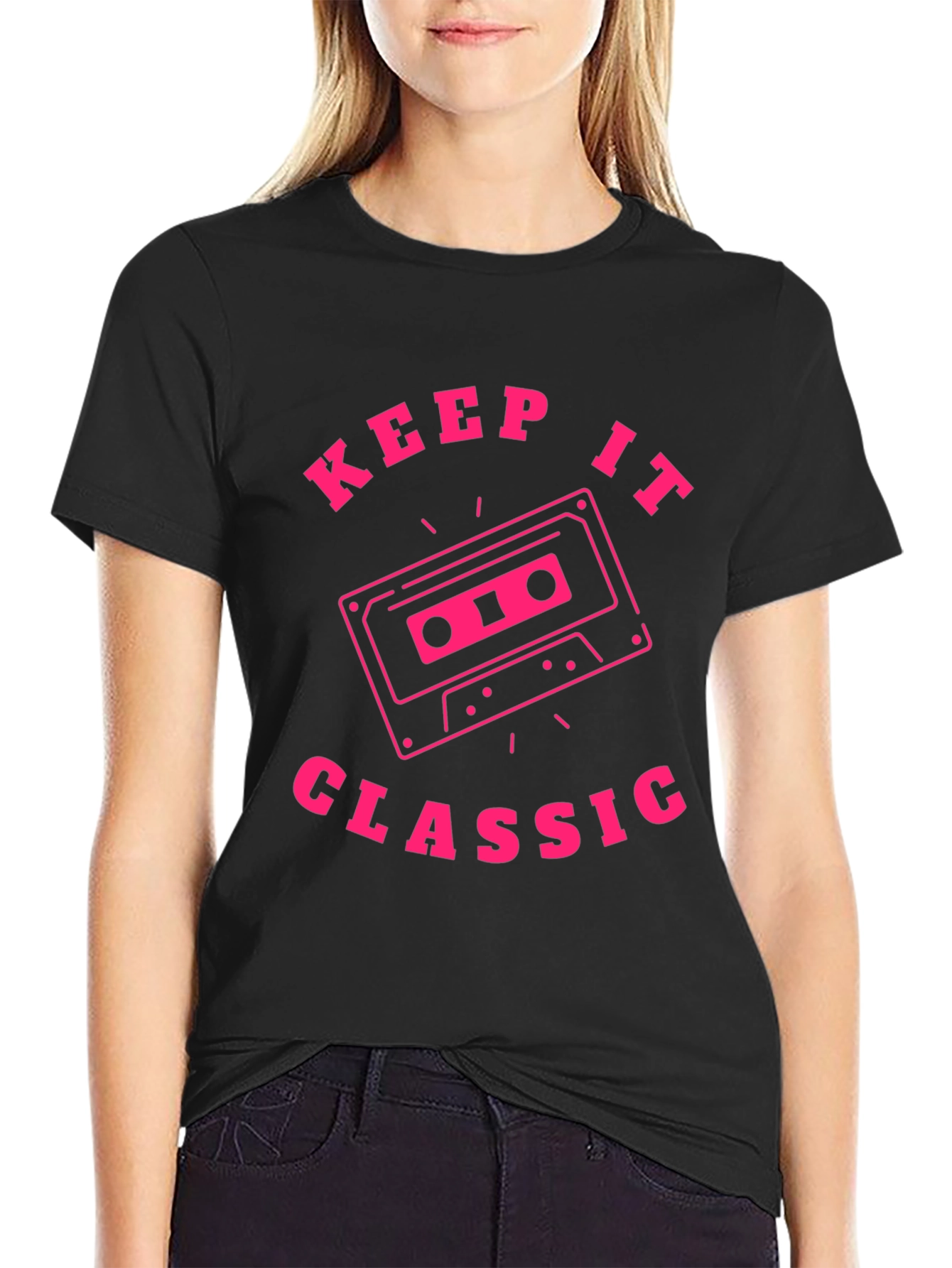 Keep It Classic Retro Cassette Tape Graphic T-Shirt