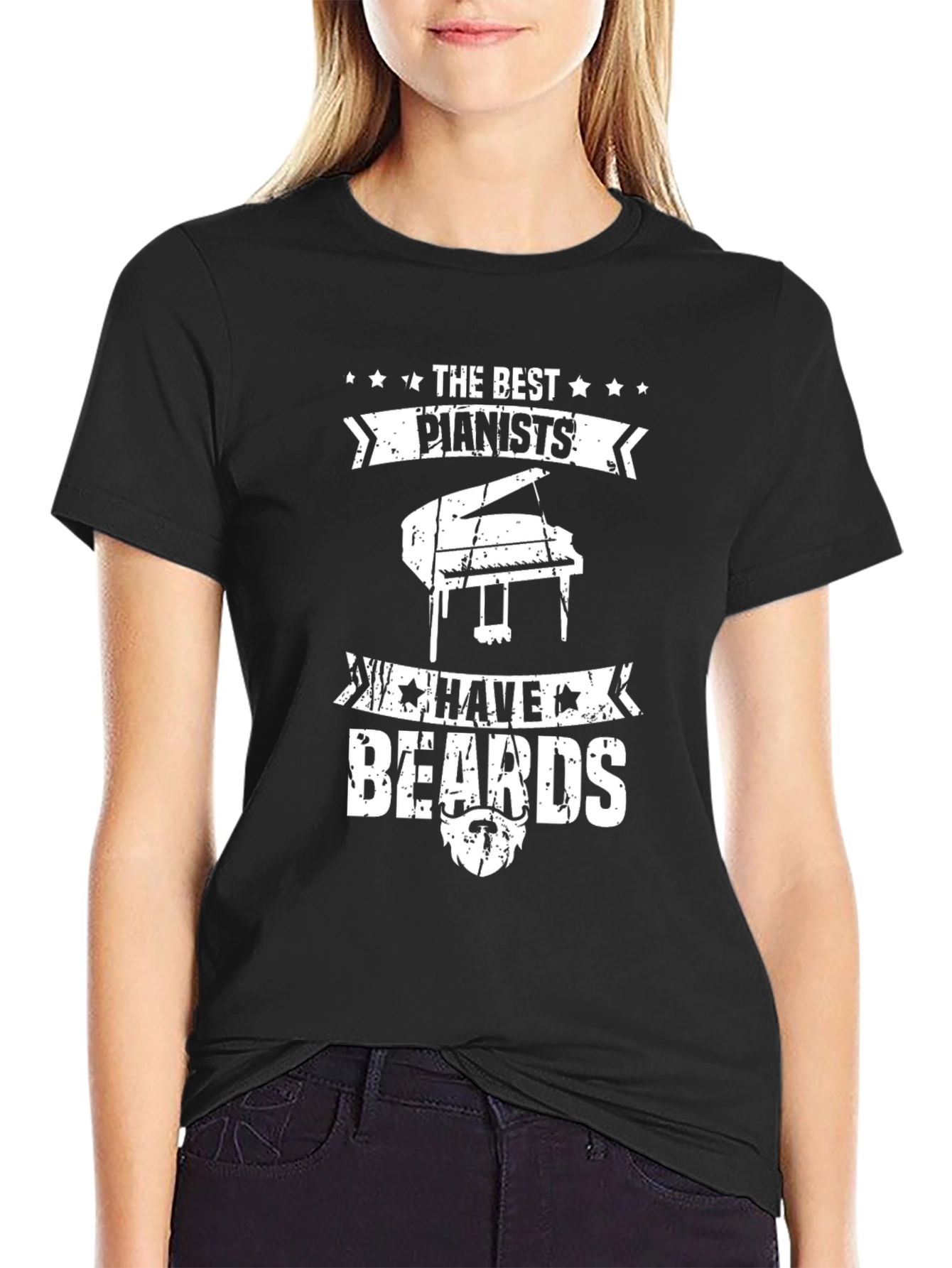 Pianists with Beards Graphic Tee