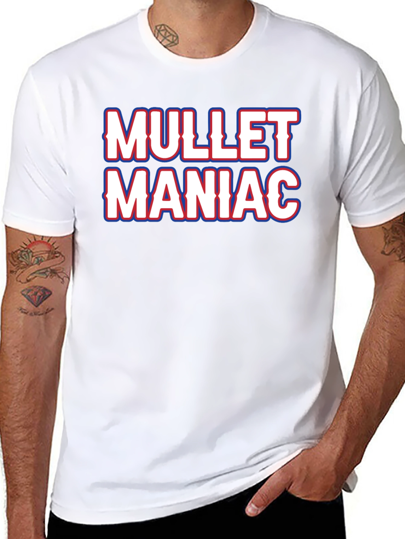 Mullet Maniac Black T-Shirt