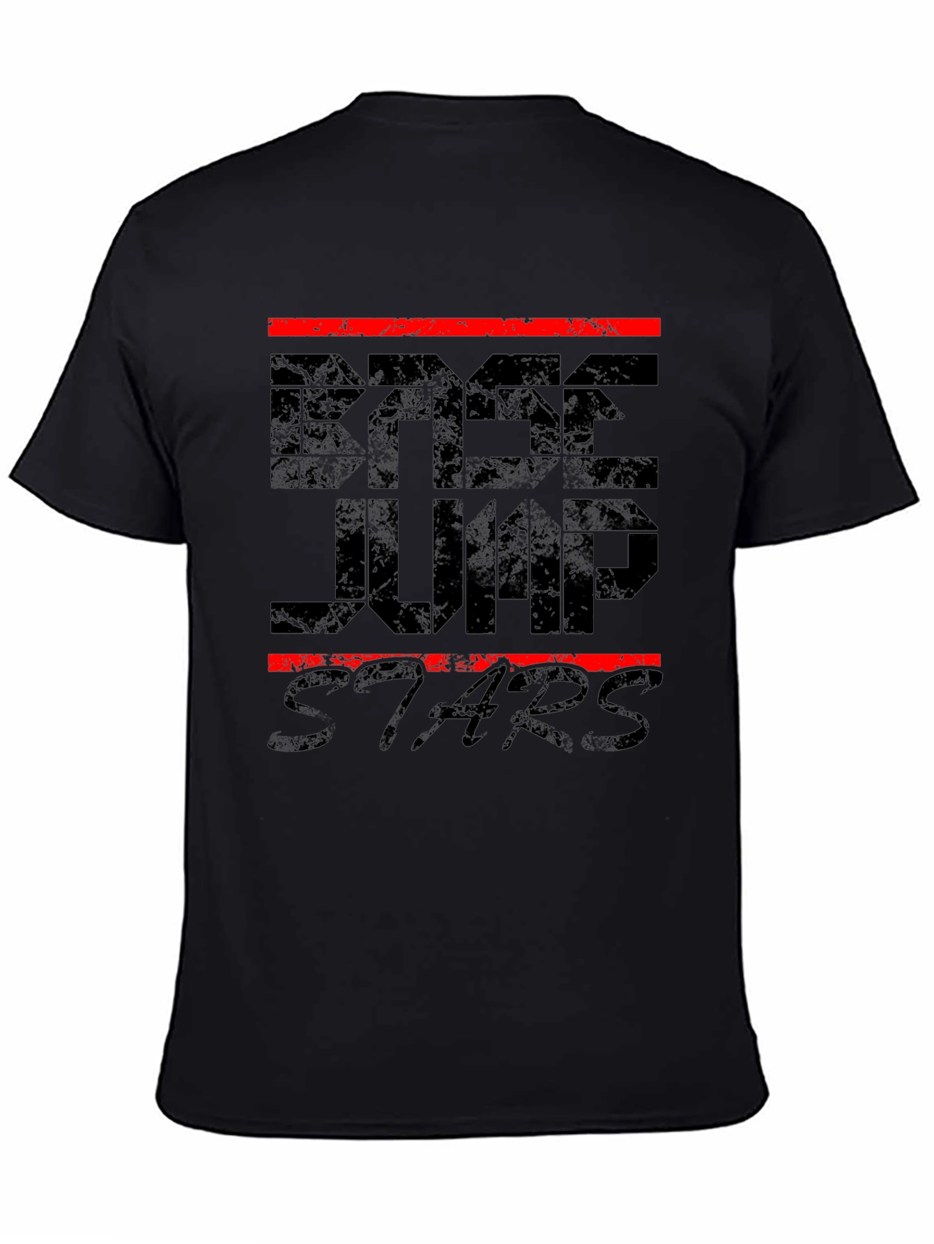 BASE Jump Stars Black Graphic Tee