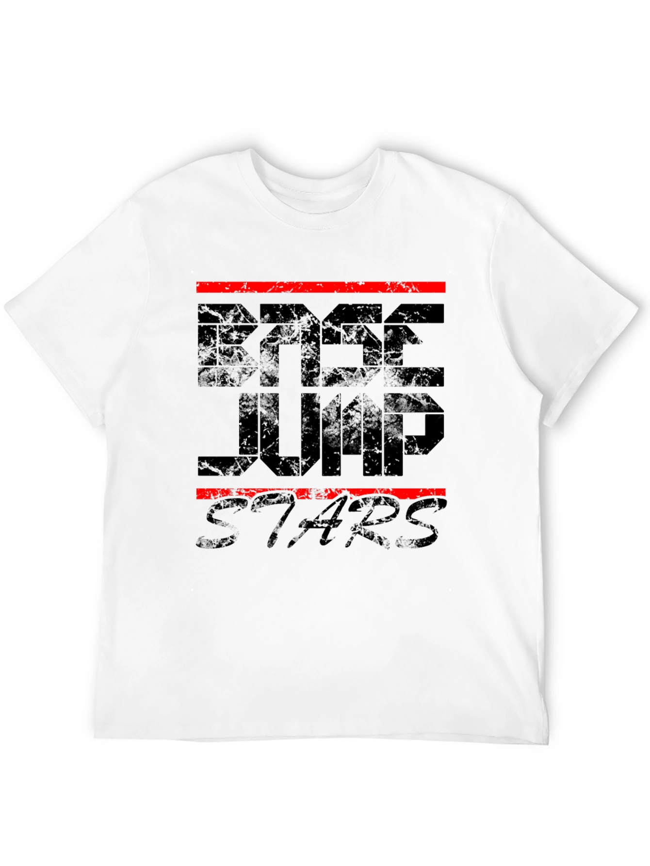 BASE Jump Stars Black Graphic Tee