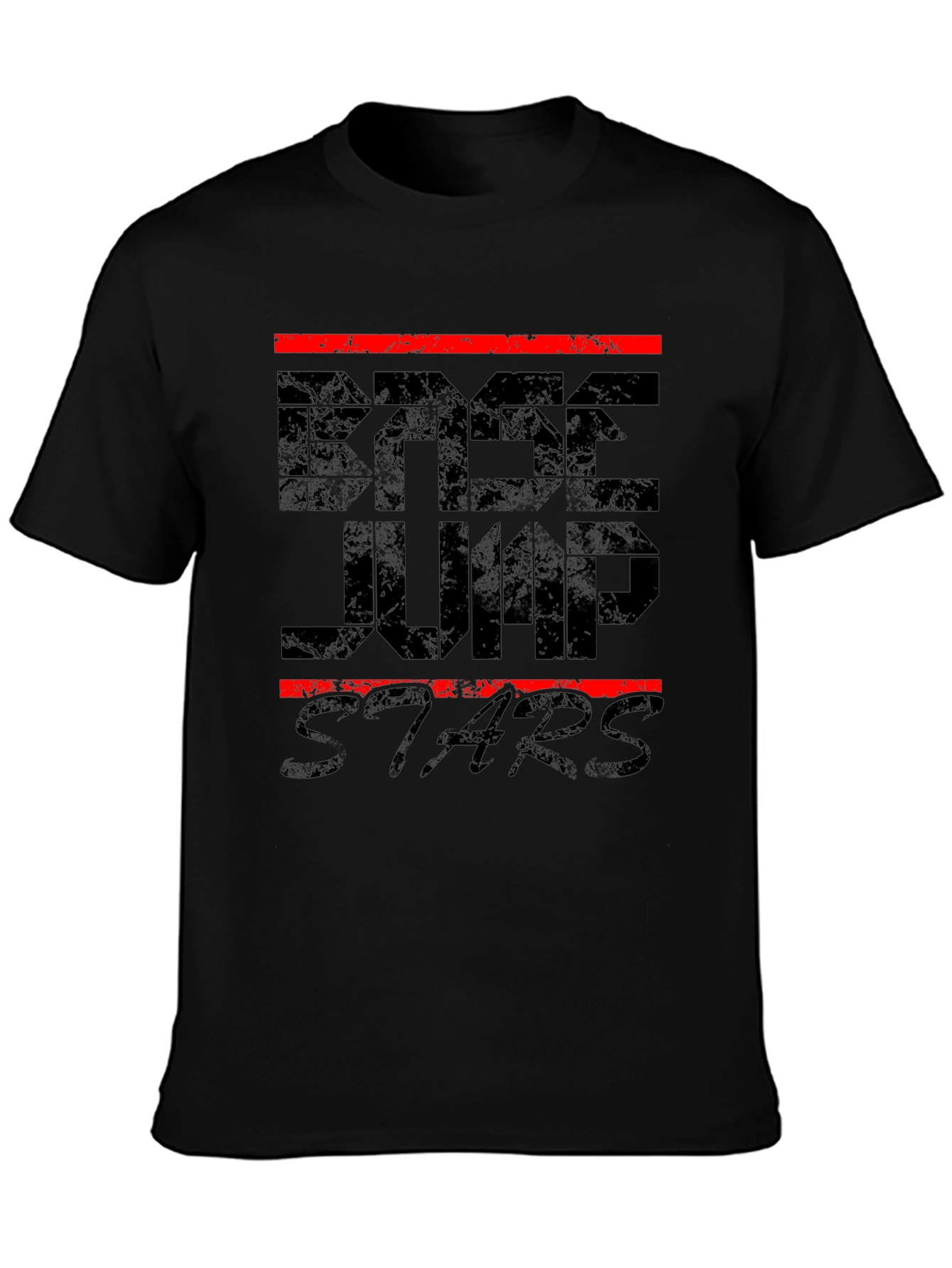 BASE Jump Stars Black Graphic Tee