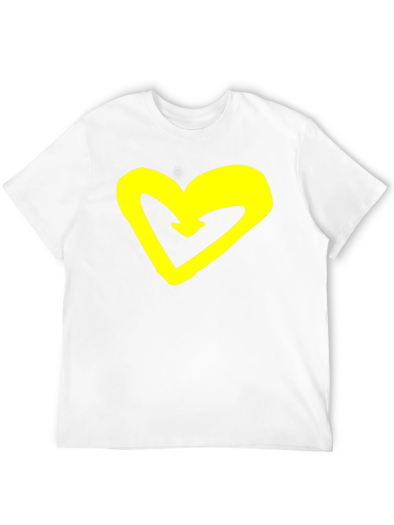 Heart Graphic Black T-Shirt