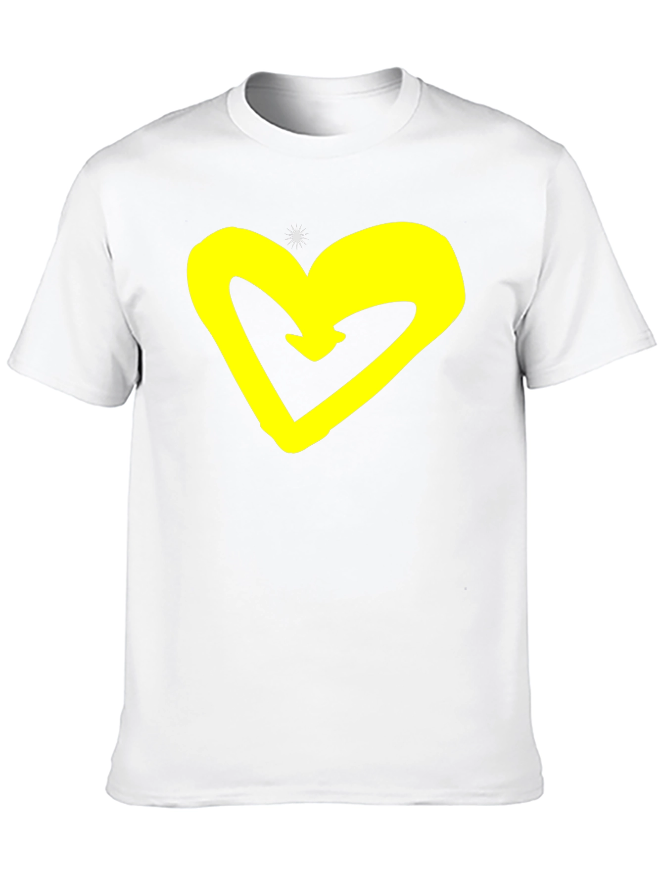 Heart Graphic Black T-Shirt