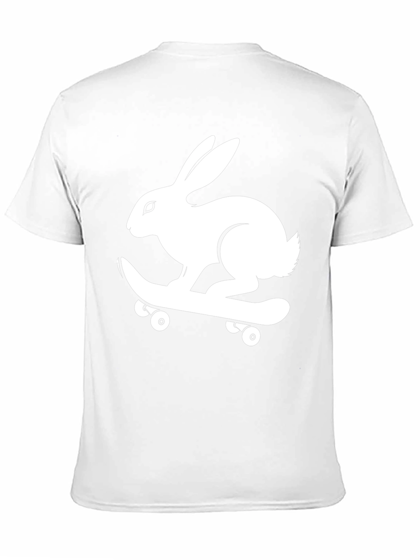 Rabbit Skateboard Graphic Tee - Cool Style