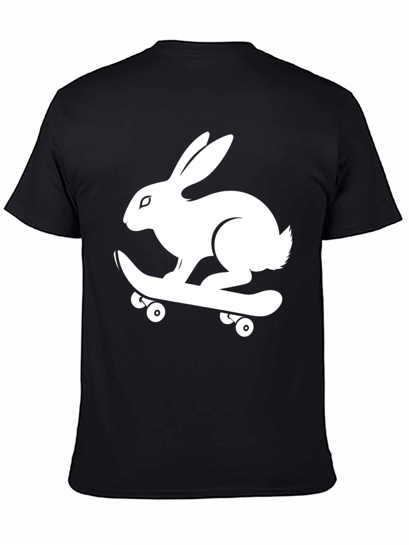 Rabbit Skateboard Graphic Tee - Cool Style