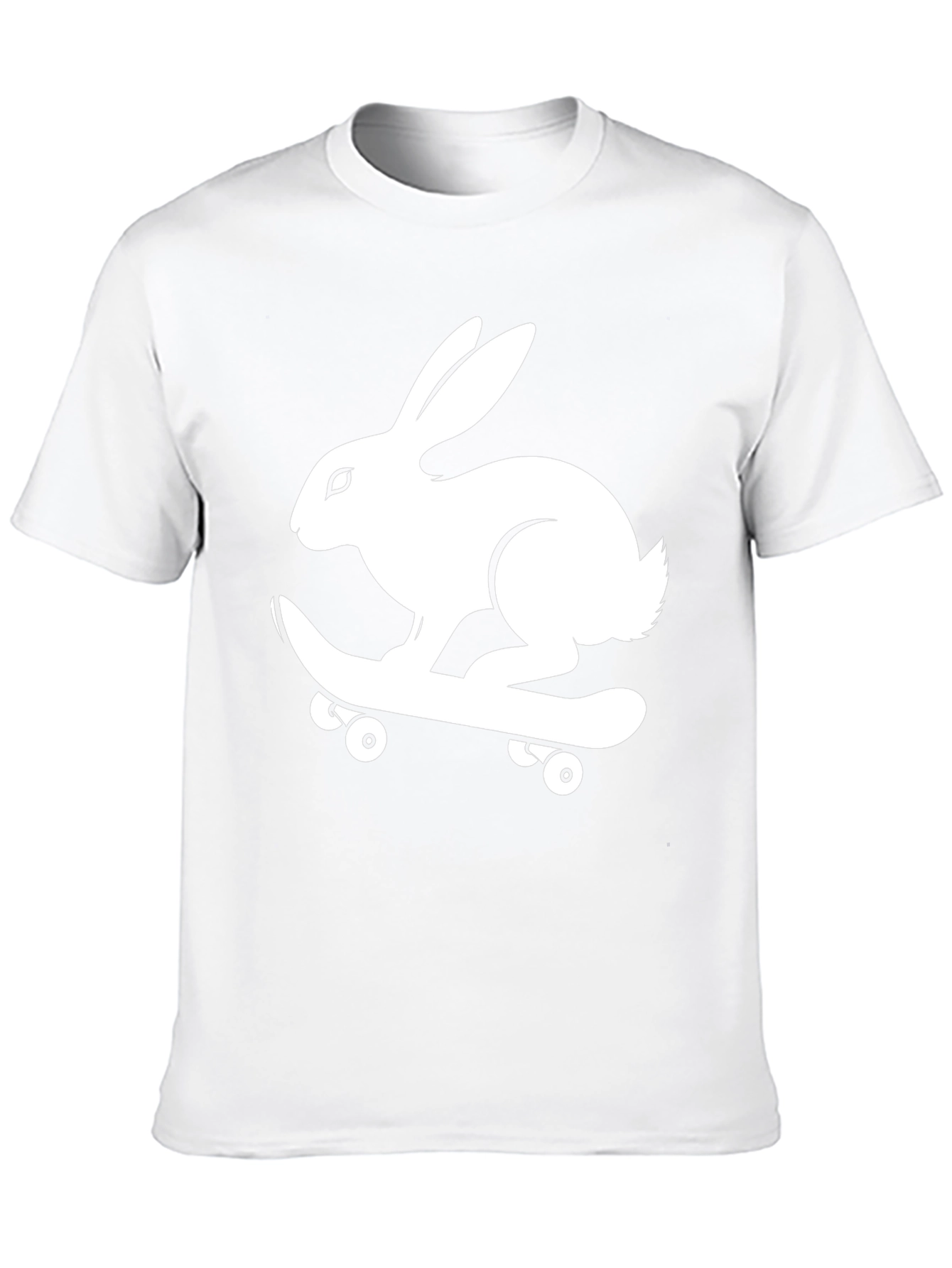 Rabbit Skateboard Graphic Tee - Cool Style