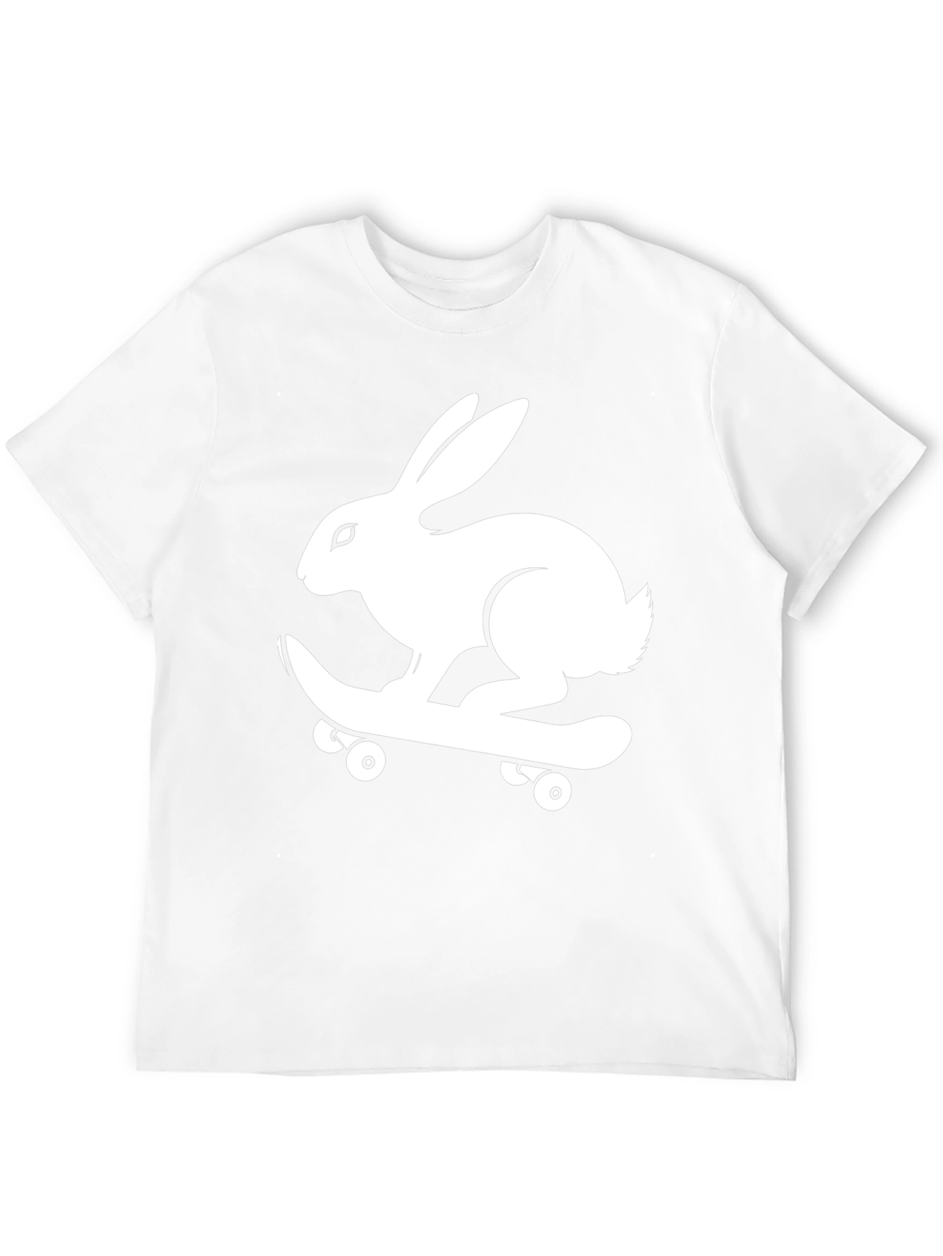 Rabbit Skateboard Graphic Tee - Cool Style