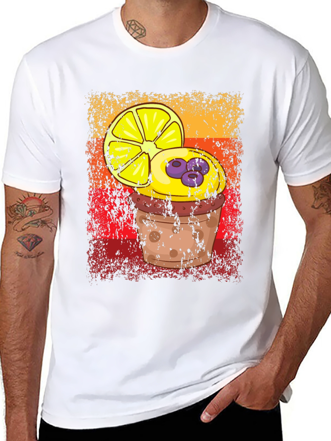 Lemon Blueberry Muffin Graphic Tee